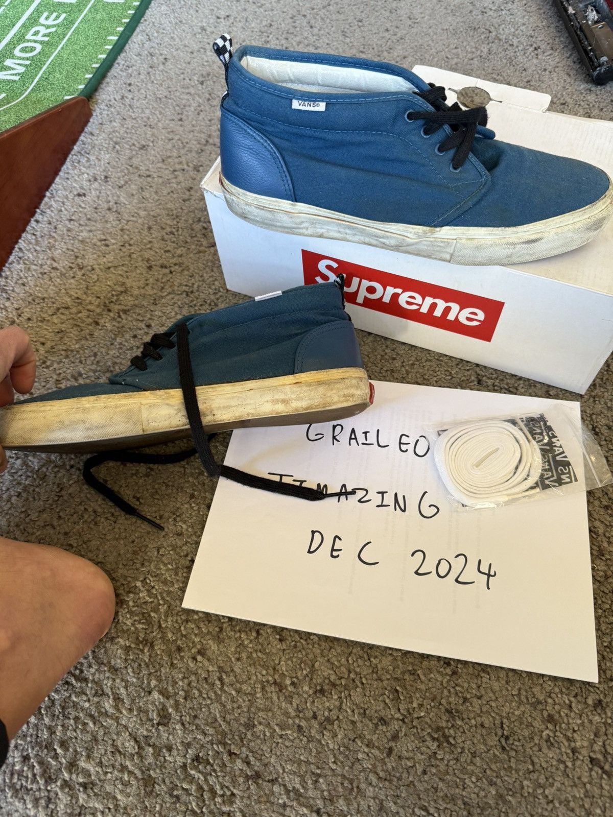 Vans Vans x Supreme Canvas Chukka ‘95 Rare Dark Teal Size US 9.5 / EU 42-43 - 11 Thumbnail