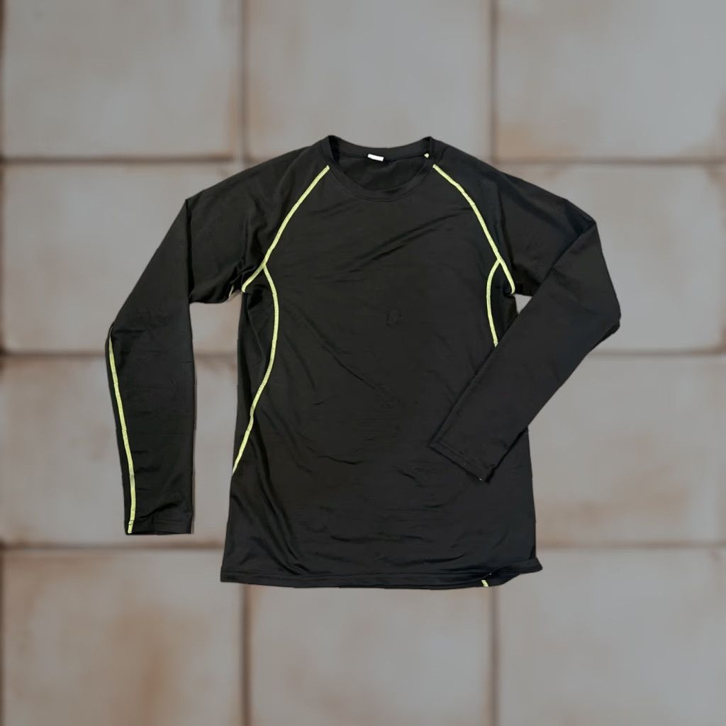 Vintage Unbranded Shirt Unisex Adults XL Black UV Quick Dry Moisture Wicking Stretch Long Sleeve Size US XL / EU 56 / 4 - 1 Thumbnail
