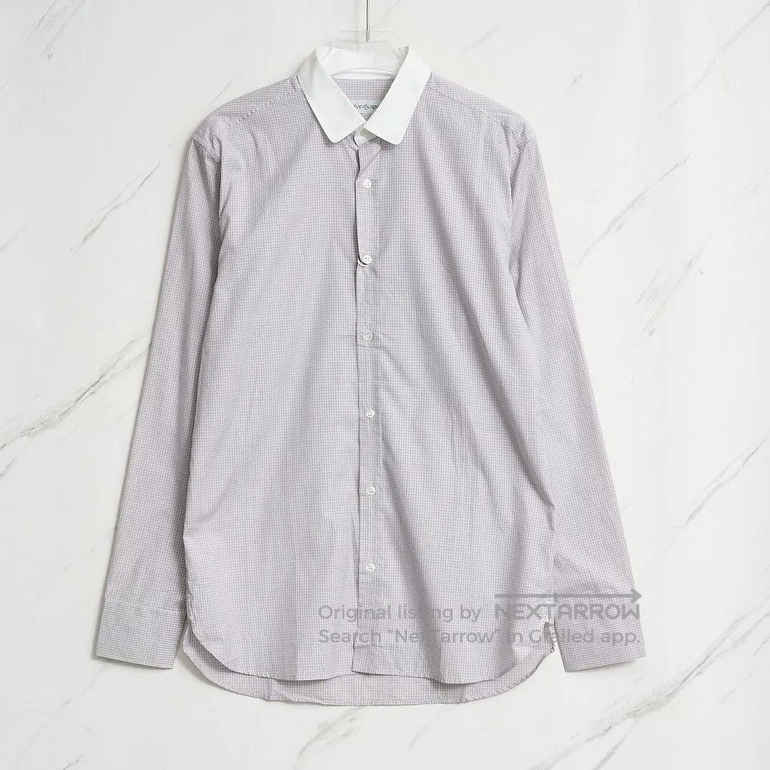 Saint Laurent Paris Saint Laurent Men's Logo Check Shirt. Size US M / EU 48-50 / 2 - 1 Thumbnail