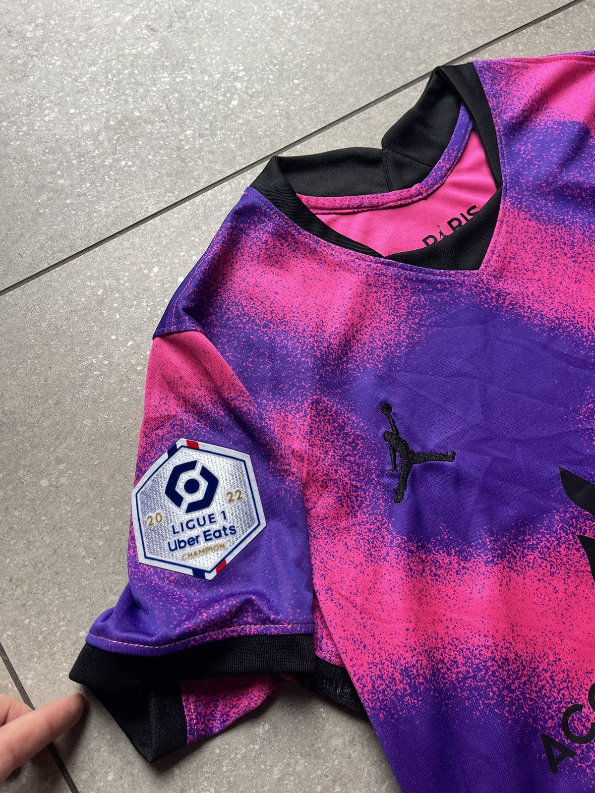 Jordan Brand 2021 Nike Jordan PSG pink purple soccer jersey Size US S / EU 44-46 / 1 - 4 Thumbnail