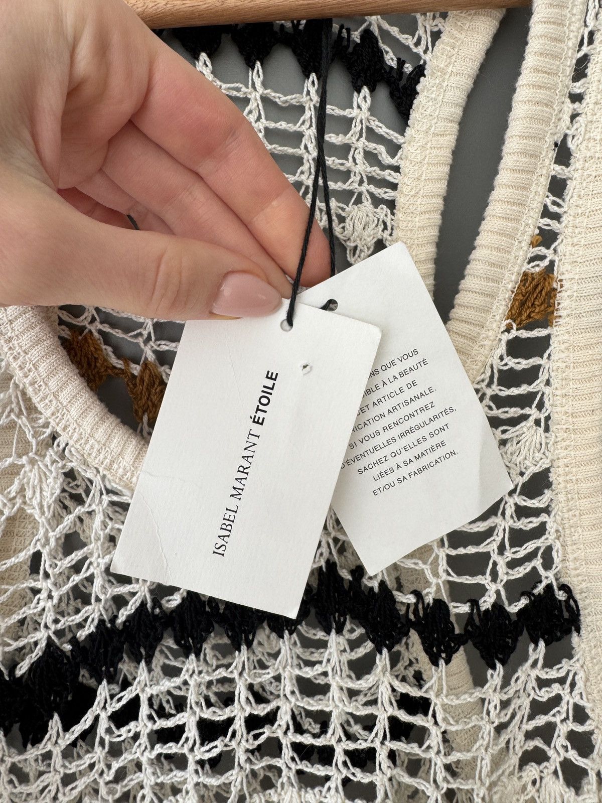 Isabel Marant × Isabel Marant Etoile Isabel Marant Étoile Crochet Knit Striped Sleeveless Dress Size S / US 4 / IT 40 - 3 Thumbnail