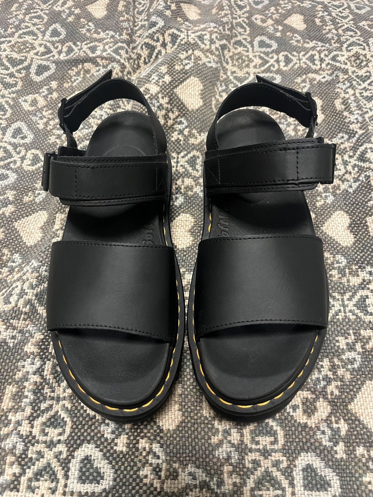 Dr. Martens Dr. Martens black platform sandals Size US 10 / IT 40 - 1 Thumbnail