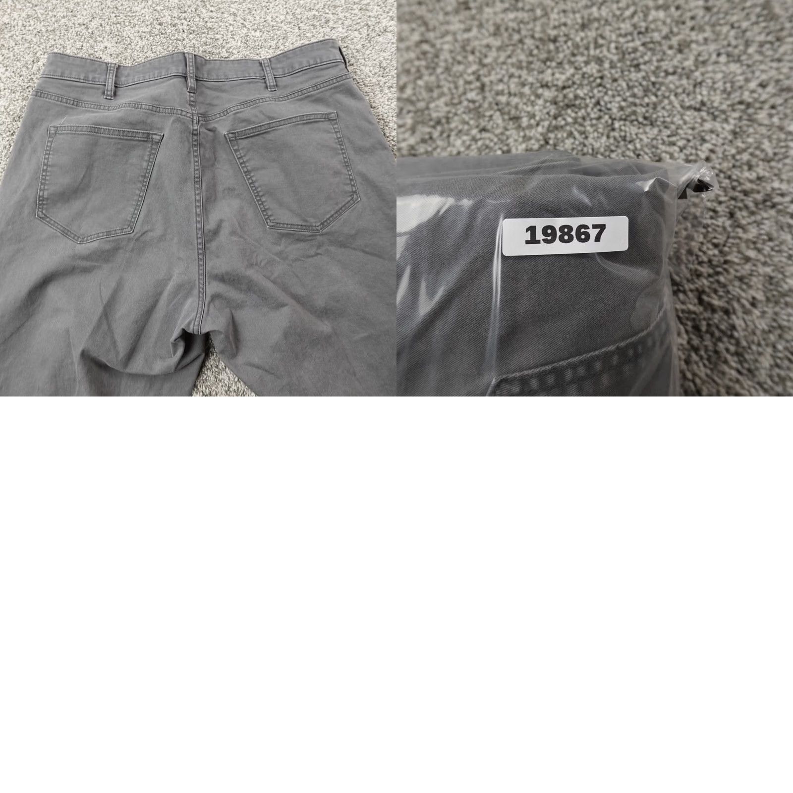 Flint And Tinder Flint And Tinder Pants Mens 38X34 Gray 5-Pocket Jean Straight Huckberry Pants Size US 38 / EU 54 - 9 Thumbnail
