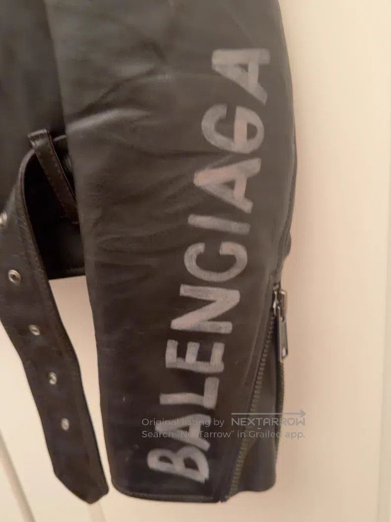 Balenciaga Balenciaga Motorcycle Leather Jacket Size XS / US 0-2 / IT 36-38 - 2 Thumbnail