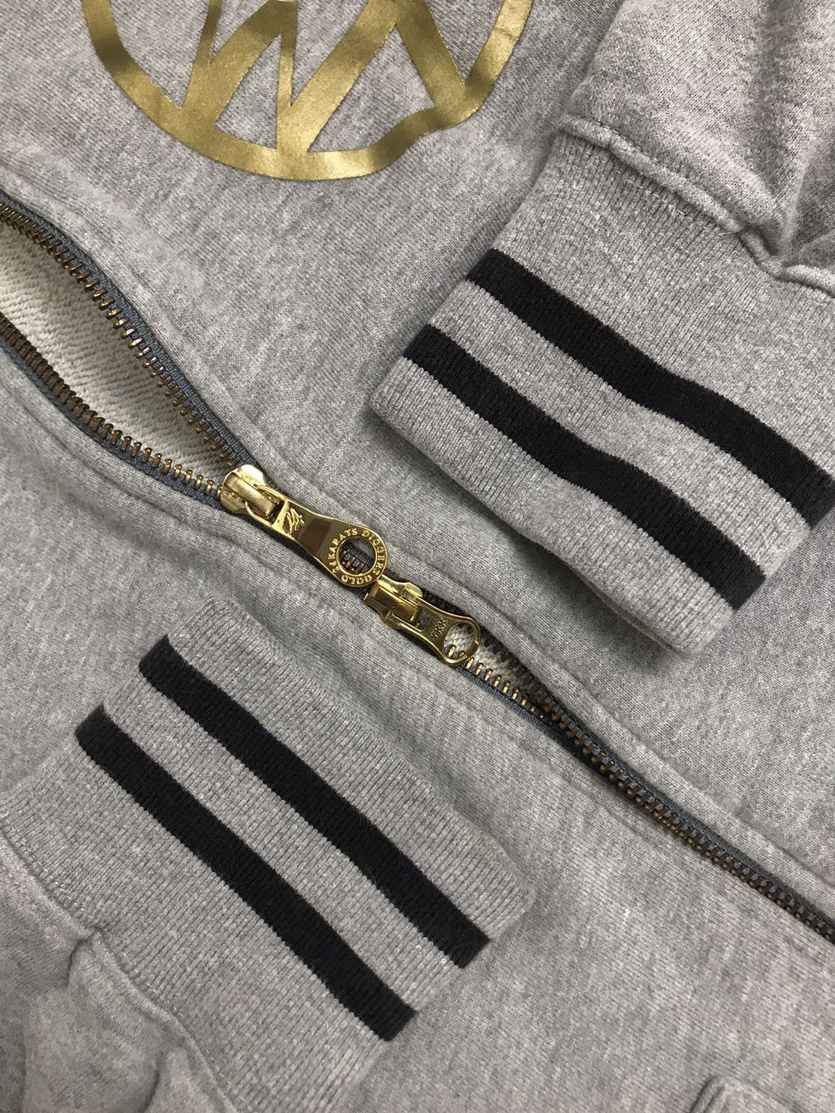 Designer × Other Gold Diggers 24 Karats Double Zipper Hoodie Size US XL / EU 56 / 4 - 8 Thumbnail