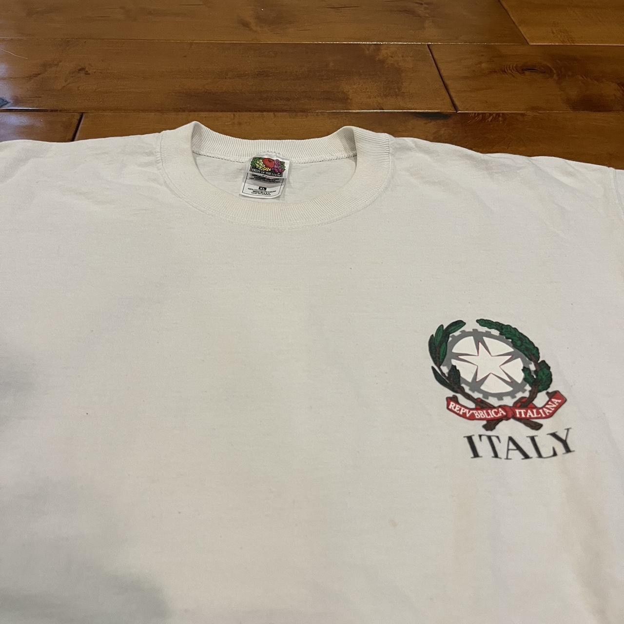 Fruit Of The Loom 90s Vintage Italia/Italy T-Shirt Size US XL / EU 56 / 4 - 4 Thumbnail