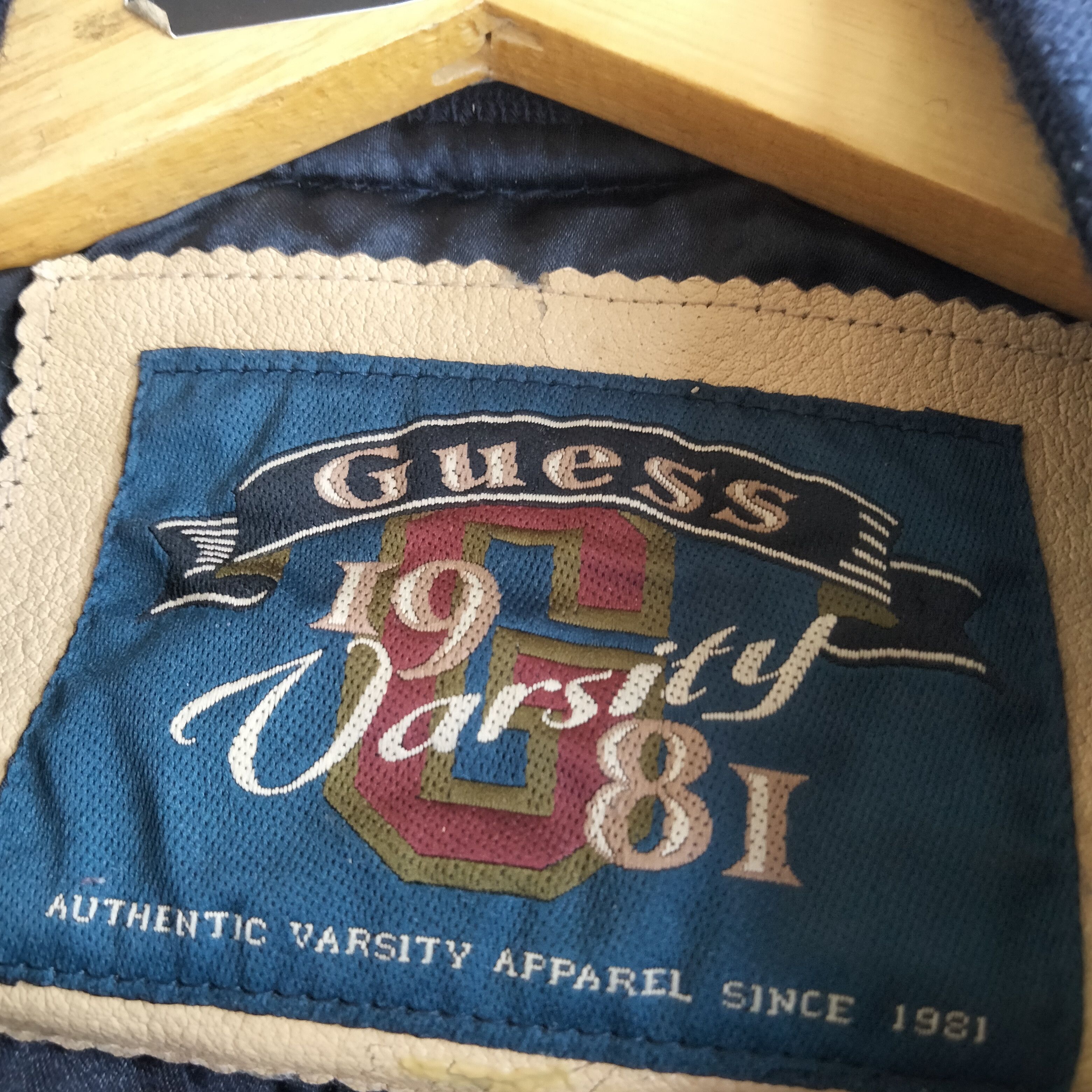 Guess Vintage Guess Legends Varsity Hand Leather jacket Size US S / EU 44-46 / 1 - 7 Thumbnail