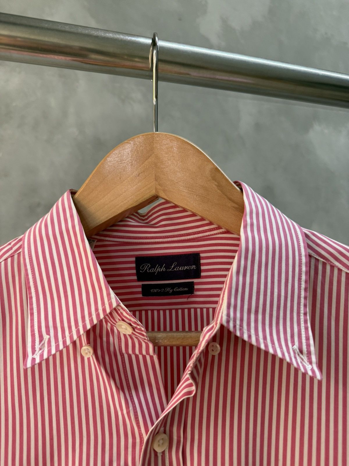 Ralph Lauren Purple Label Ralph Lauren Purple Label Striped Shirt Size US L / EU 52-54 / 3 - 4 Thumbnail