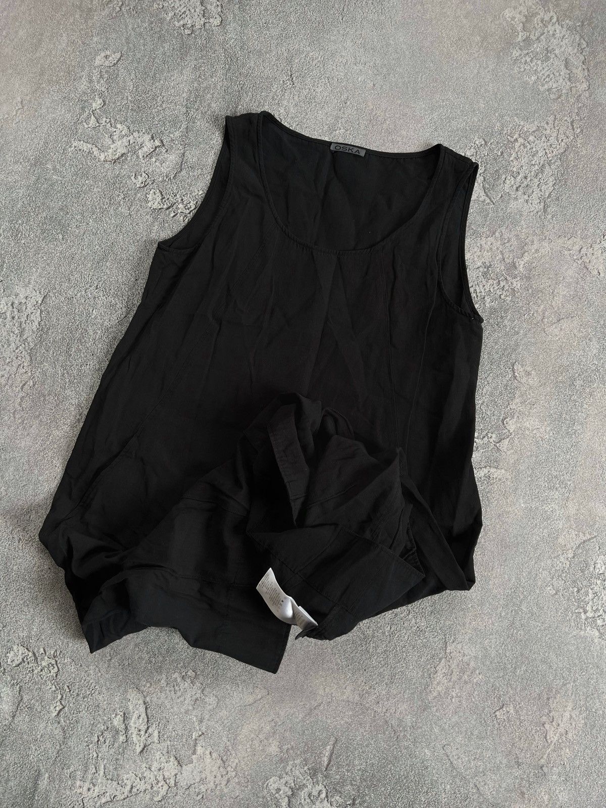 OSKA × Vintage OSKA Black Casual Scoop Neck Sleeveless Long Maxi Tank Dress Size S / US 4 / IT 40 - 3 Thumbnail