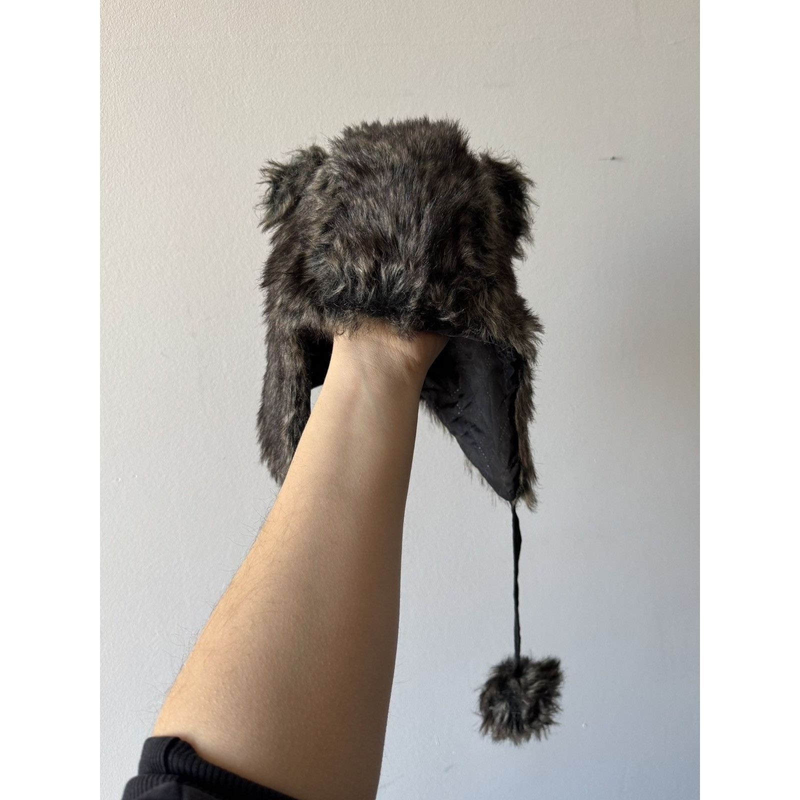 Japanese Brand × Vintage Y2K Animal Faux Fur Ushanka Vintage Fuzzy Warm Trapper Hat Size ONE SIZE - 2 Thumbnail