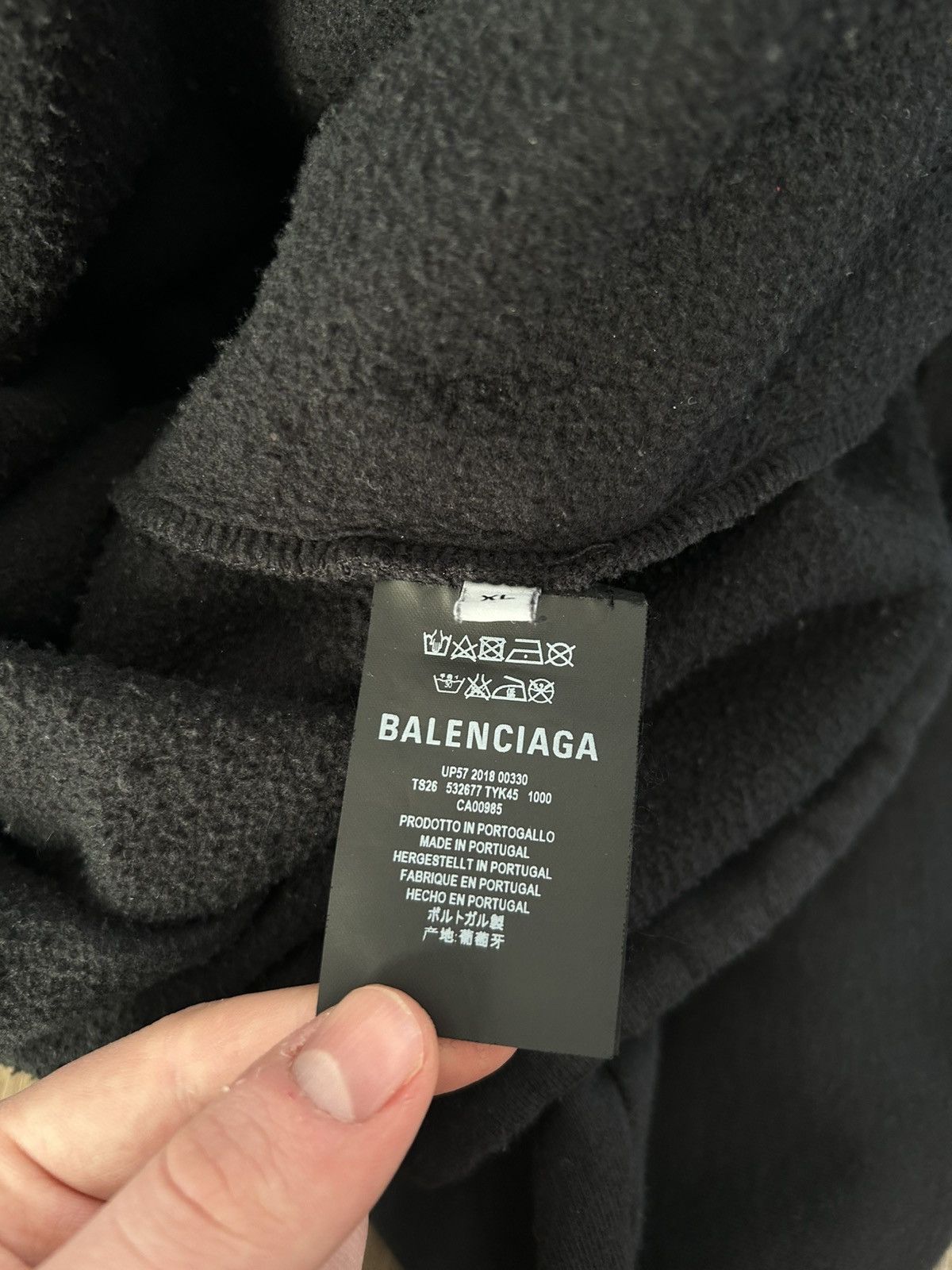 Balenciaga Balenciaga Oversized Hoodie 2018 Pullover Size US XL / EU 56 / 4 - 6 Thumbnail