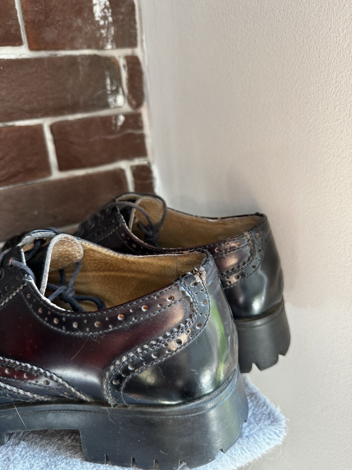 Leather Rare Vintage Ranger Avant Garde Platform Derby Leather Boots Size US 9 / EU 42 - 6 Thumbnail