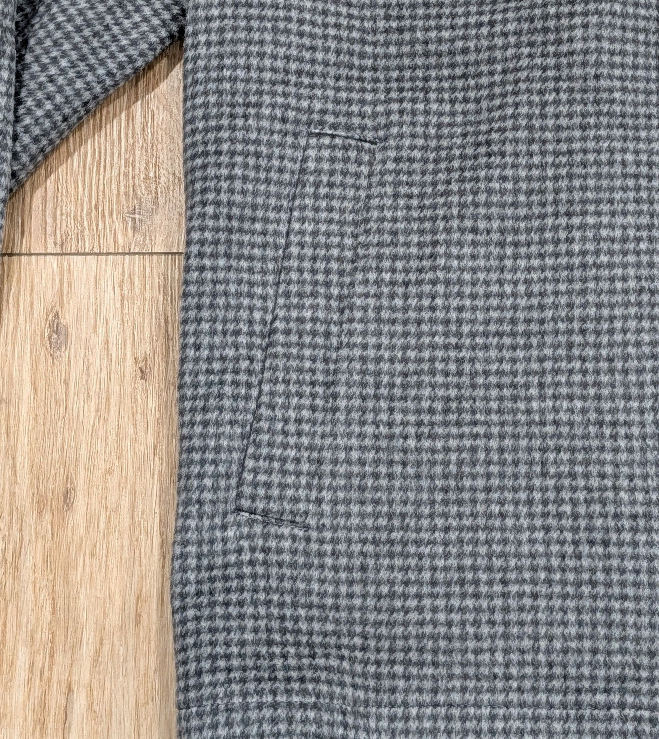 Herno HERNO Houndstooth Cashmere Shirt Jacket Pearl Gray 56 US 46 Size US XL / EU 56 / 4 - 4 Thumbnail