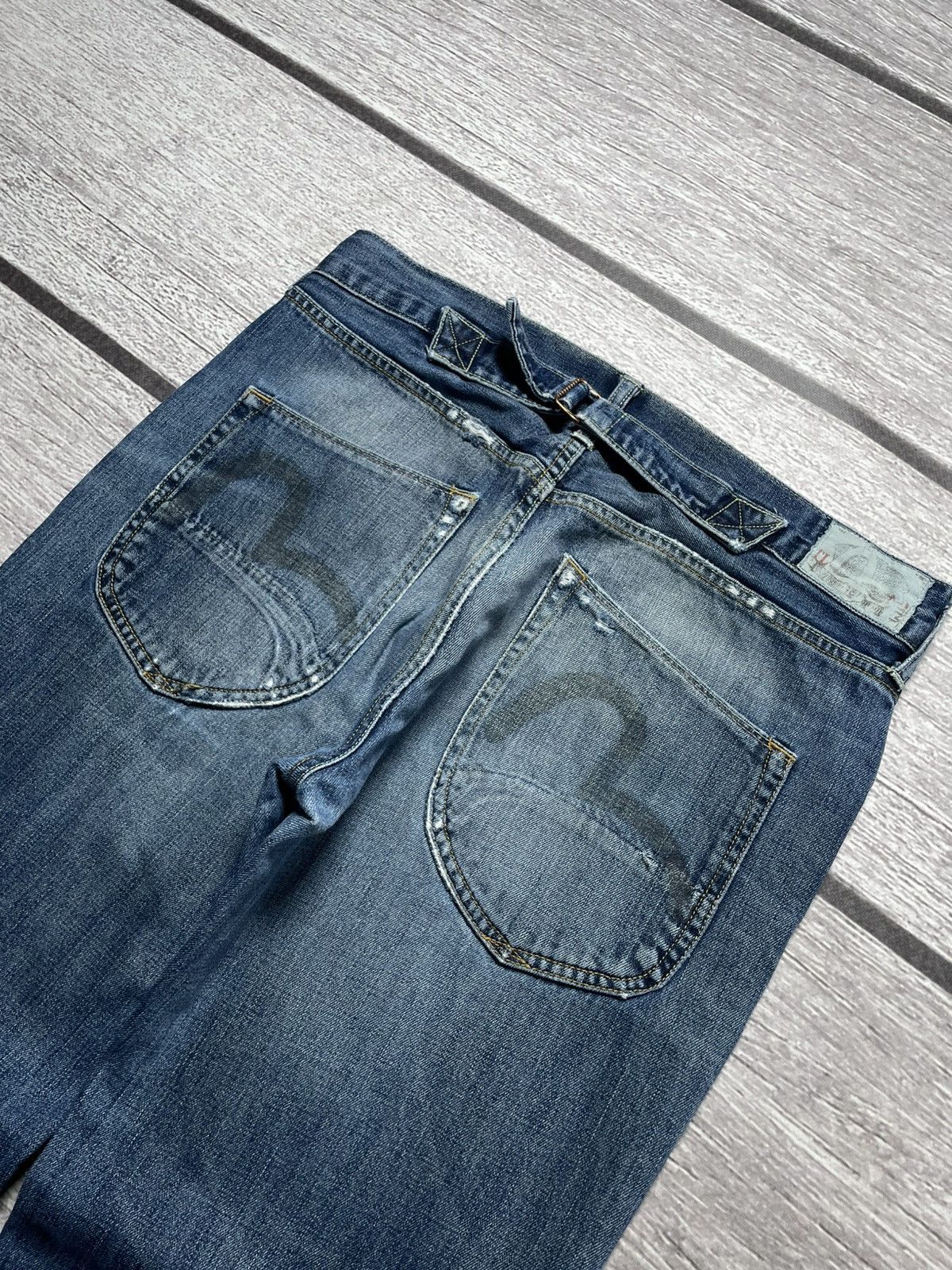 Evisu × Puma Evisu x Puma baggy distressed vintage y2k jeans Size US 34 / EU 50 - 3 Thumbnail
