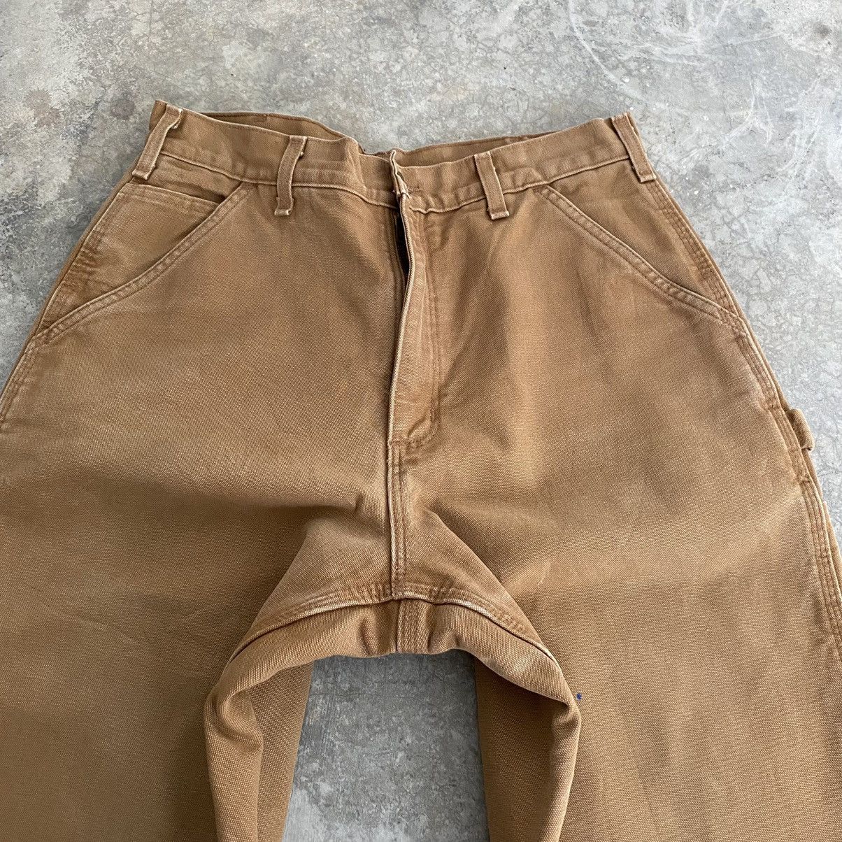 Carhartt Vintage Carhartt Blanket Lined Tan Carpenter Pants Size US 31 - 14 Thumbnail