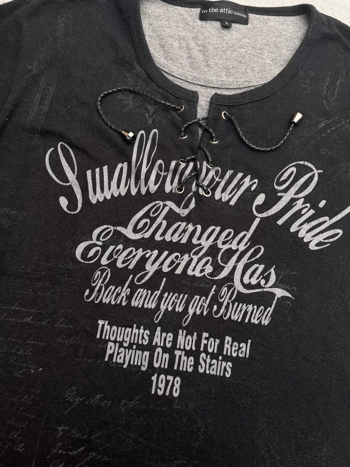 In The Attic IN THE ATTIC GOTHIC DOUBLE LAYERS POEM TEE Size US S / EU 44-46 / 1 - 5 Thumbnail