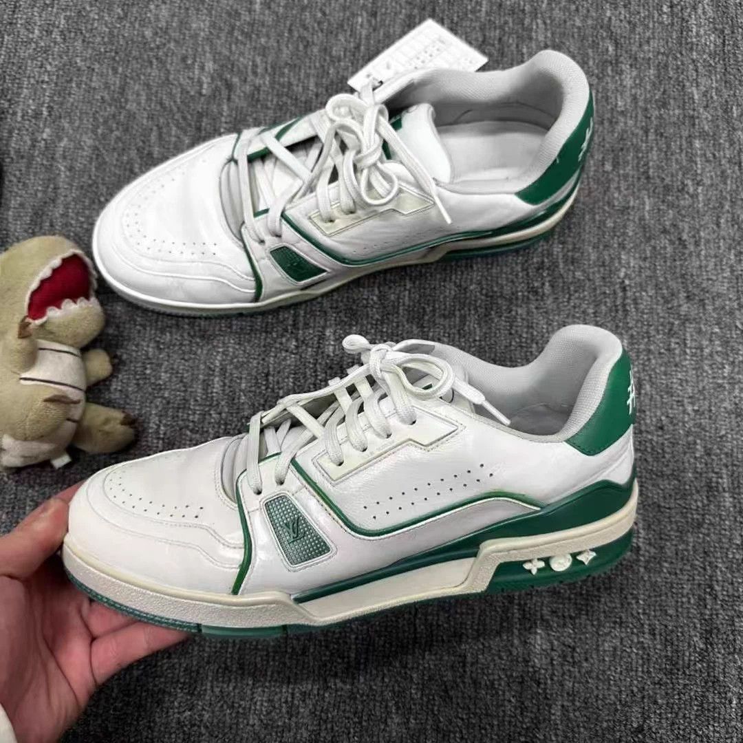 Louis Vuitton LV Green Original Trainer 41.5 95 New w/ Gucci insole Size US 8.5 / EU 41-42 - 2 Thumbnail