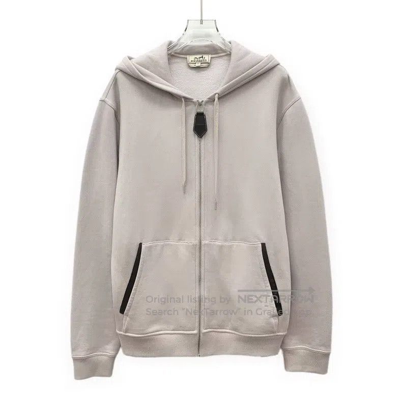 Hermes Hermes Light Purple Cotton Hooded Drawstring Zipper Long S Size M / US 6-8 / IT 42-44 - 1 Thumbnail