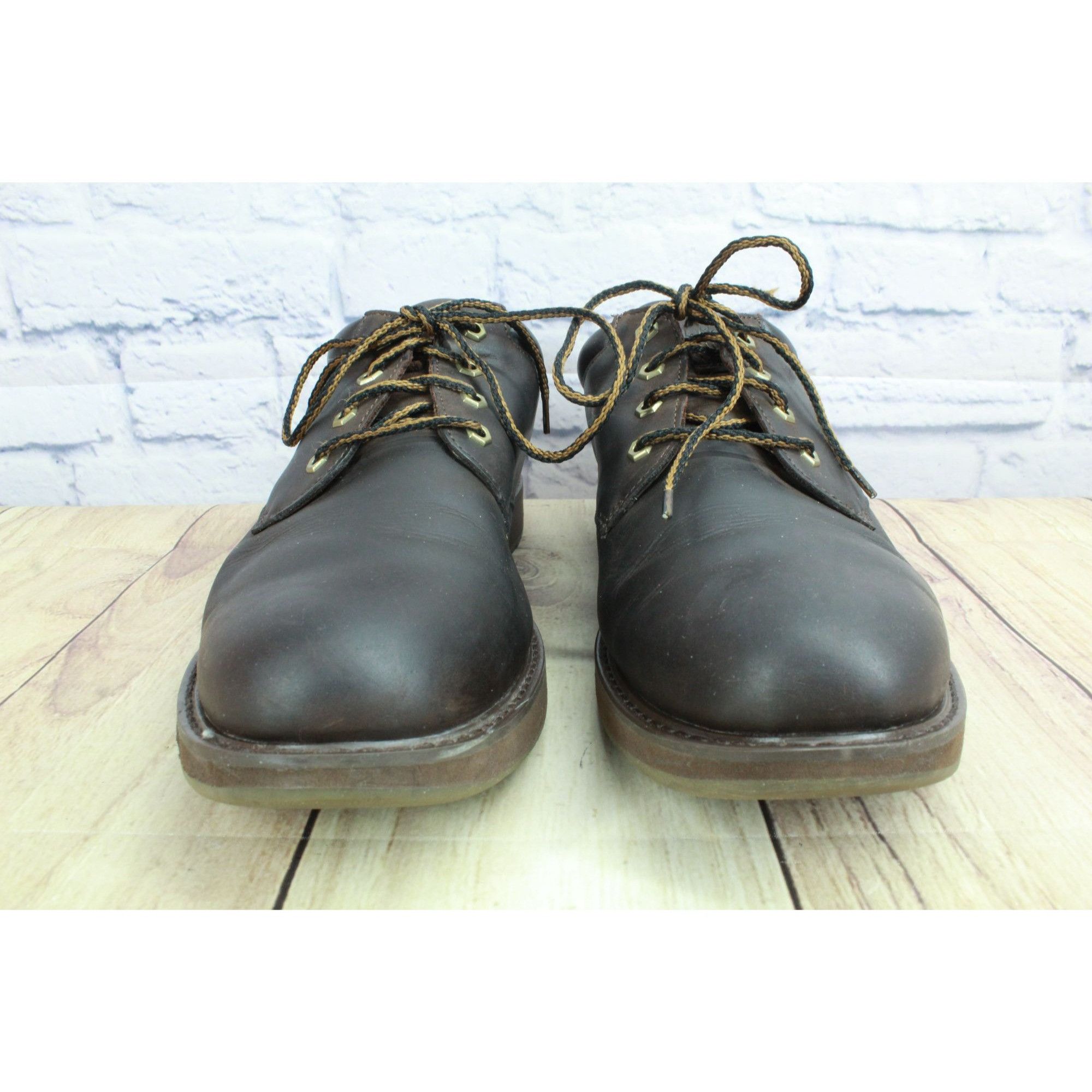 L.L. Bean LL Bean Men’s Brown Leather Stonington Oxford Shoes Size US 13 / EU 46 - 4 Thumbnail