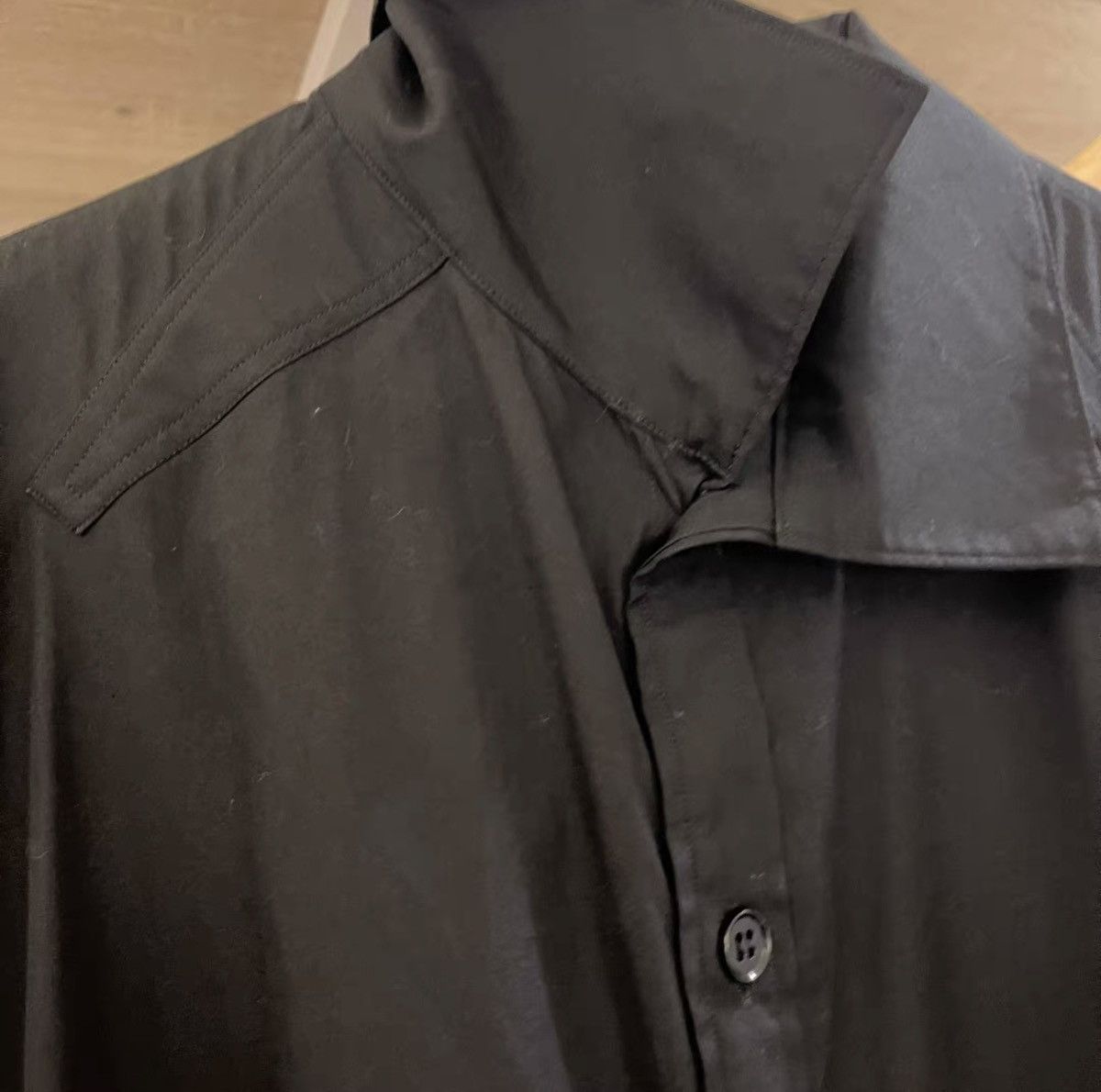 Yohji Yamamoto Yohji Yamamoto 2019 Indigo-Stripe Long-Sleeve Shirt Size US L / EU 52-54 / 3 - 4 Thumbnail