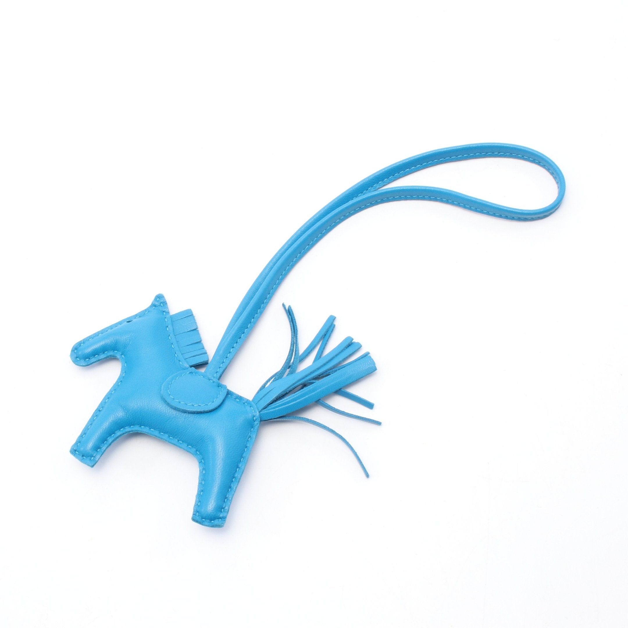 Hermes Hermes Rodeo Pm Blue Zanzibar Bag Charm Aagneau U Stamp Size ONE SIZE - 1 Thumbnail