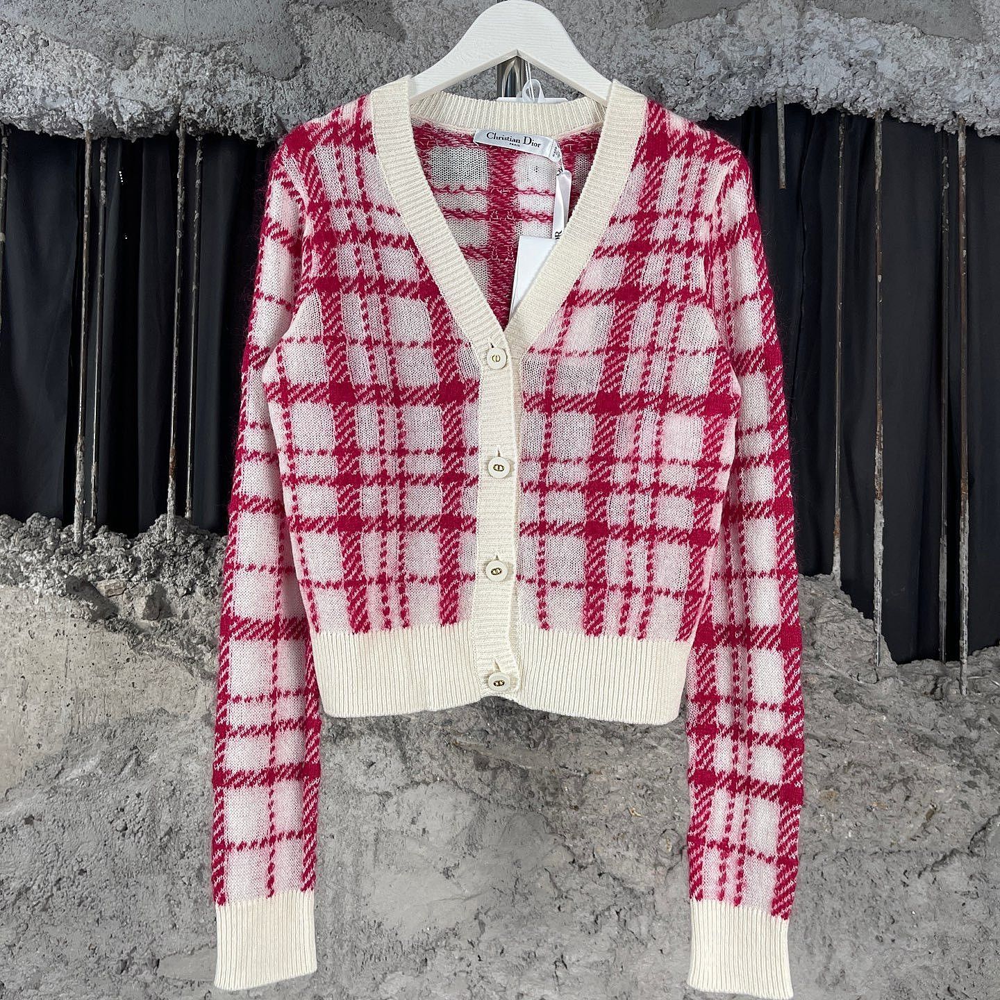 Dior Dior Plaid Cardigan Size 34 Size XS / US 0-2 / IT 36-38 - 1 Thumbnail