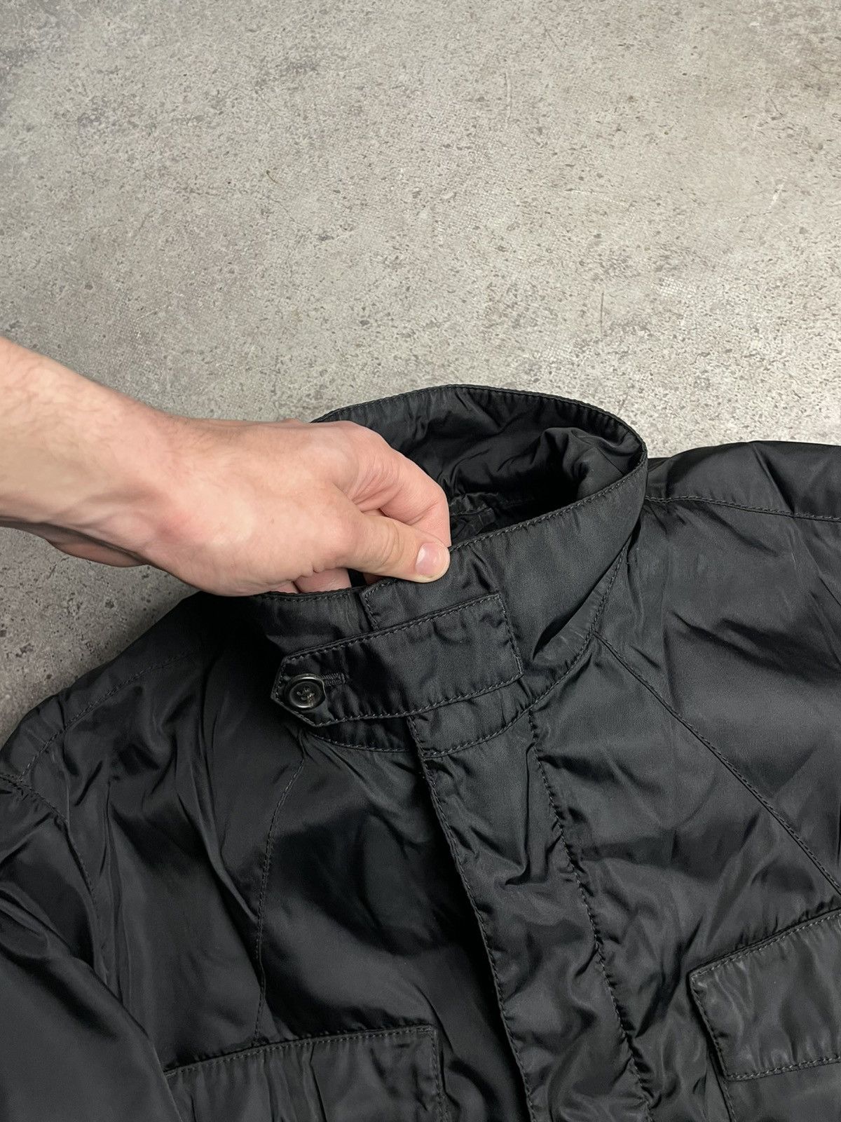 Prada Prada Milano Nylon Military Black Field Jacket Size US XL / EU 56 / 4 - 12 Thumbnail