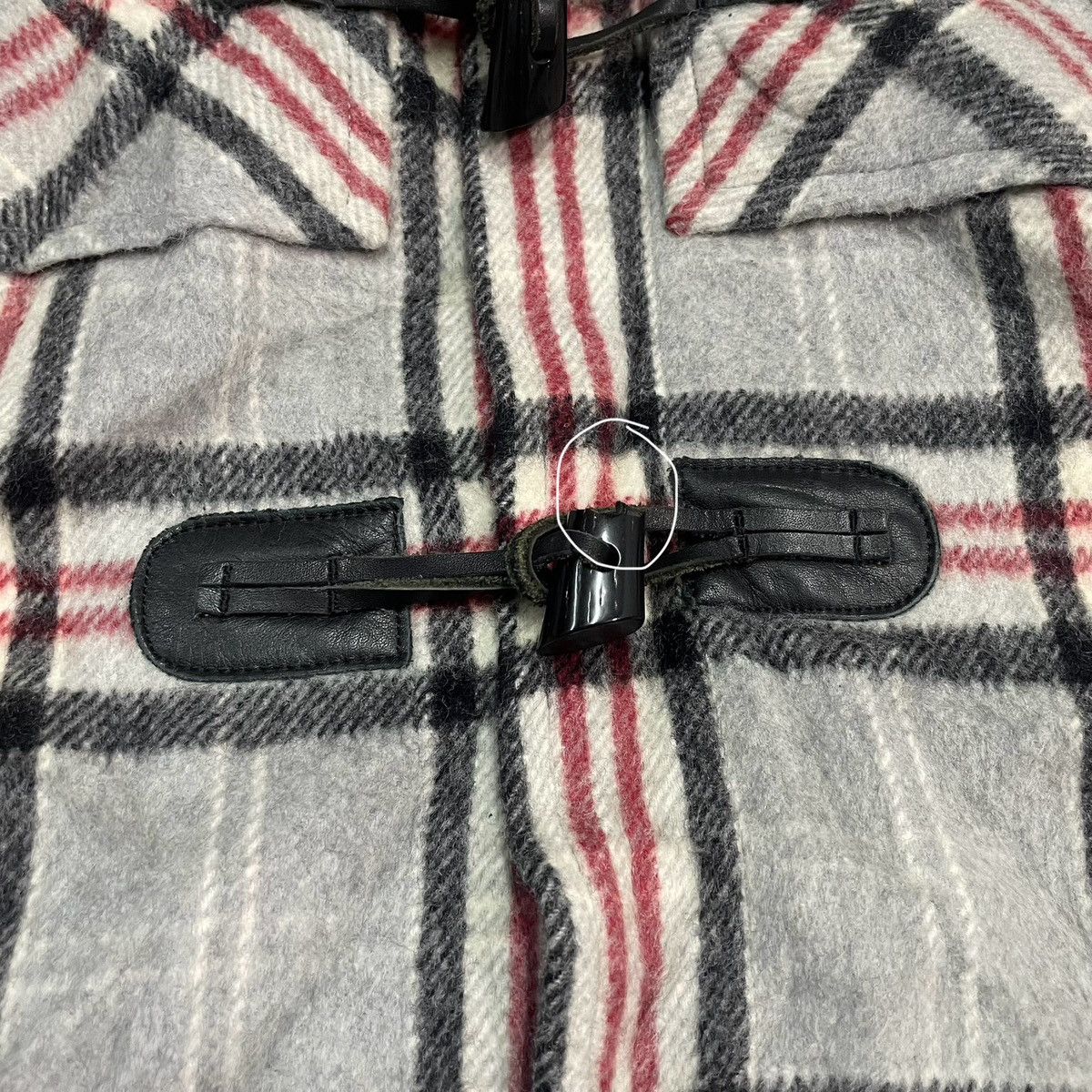 Hysteric Glamour Vintage 1990s Hysteric Glamour Plaid Wool Hooded Duffle Coat Size S / US 4 / IT 40 - 10 Thumbnail