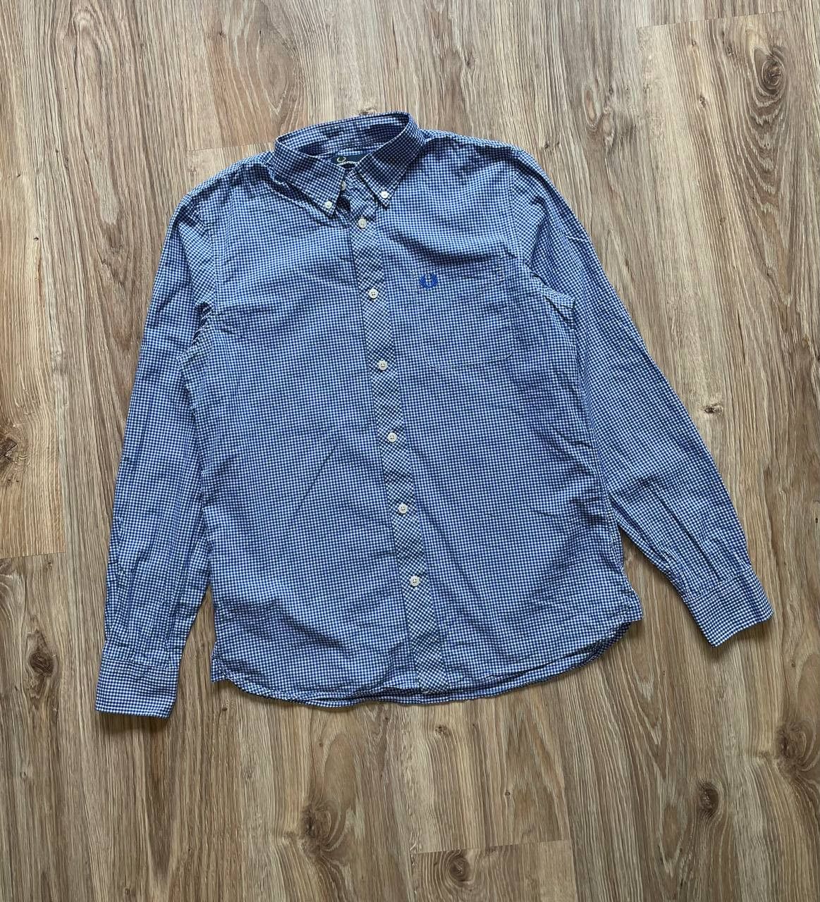 Fred Perry Fred Perry long sleeve, cotton Checked shirt - Blue/White Size US M / EU 48-50 / 2 - 1 Thumbnail