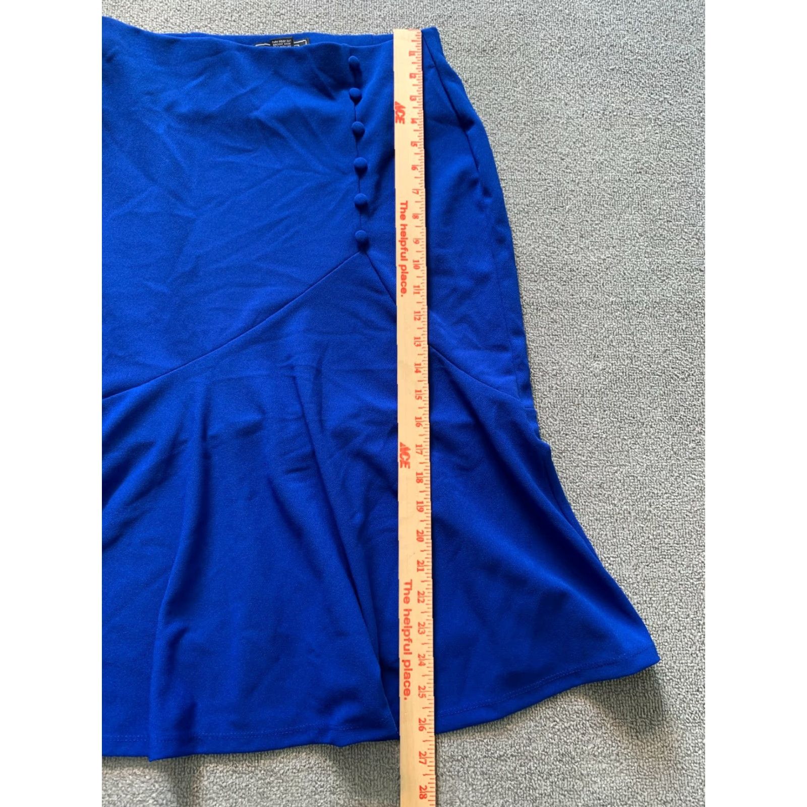 Vintage VINTAGE NYCC Skirt Women’s Size Small S Blue Polyester Spandex Size 28" / US 6 / IT 42 - 5 Thumbnail