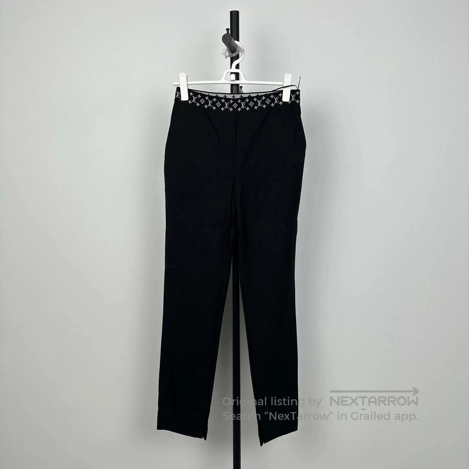 Louis Vuitton LV Black Logo Waist Casual Pants. Size US 26 / EU 42 - 1 Thumbnail