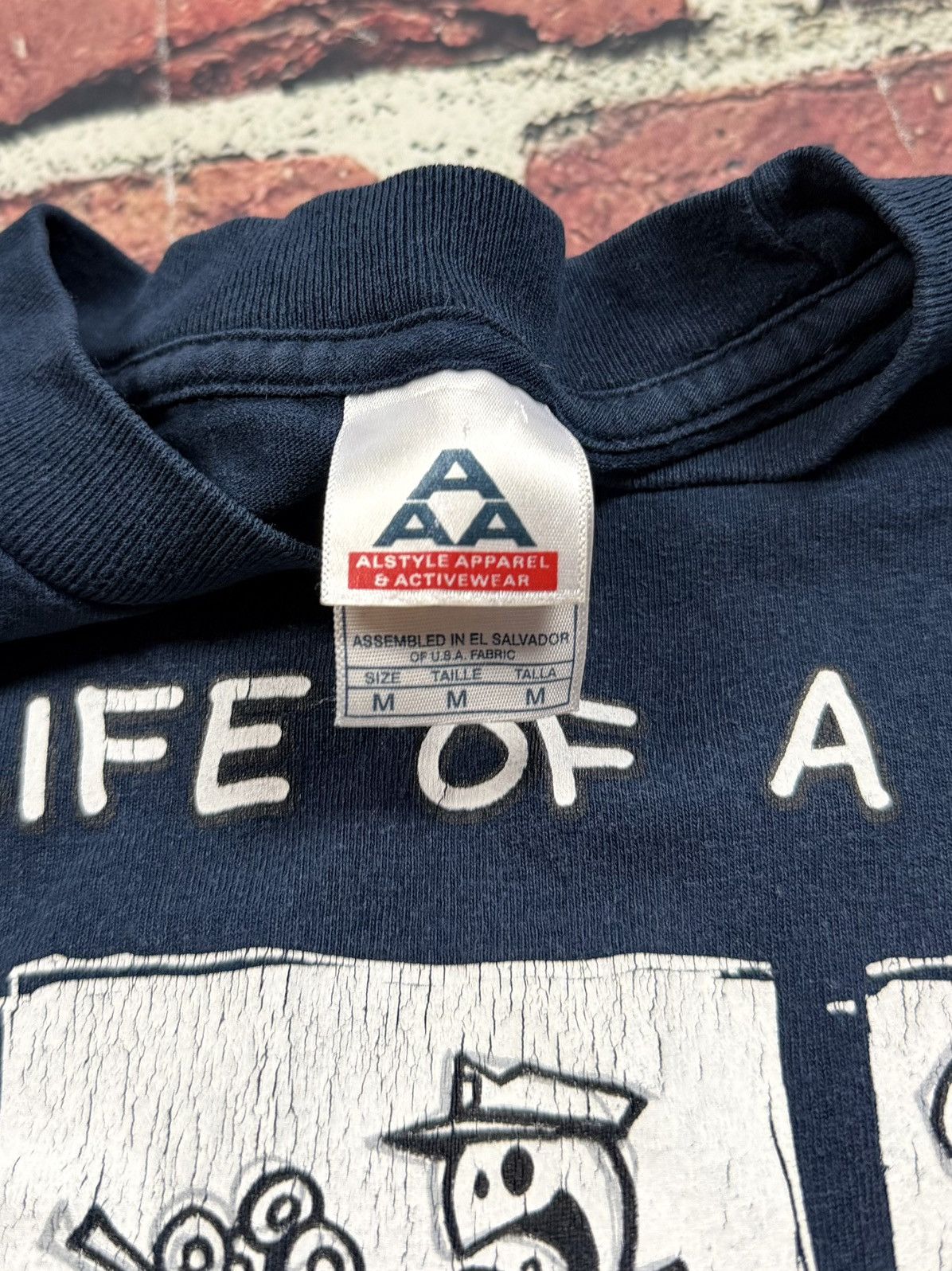 AAA Vintage The Life Of A Cop Donut Funny Tee Skater Comic Strip Size US M / EU 48-50 / 2 - 5 Thumbnail