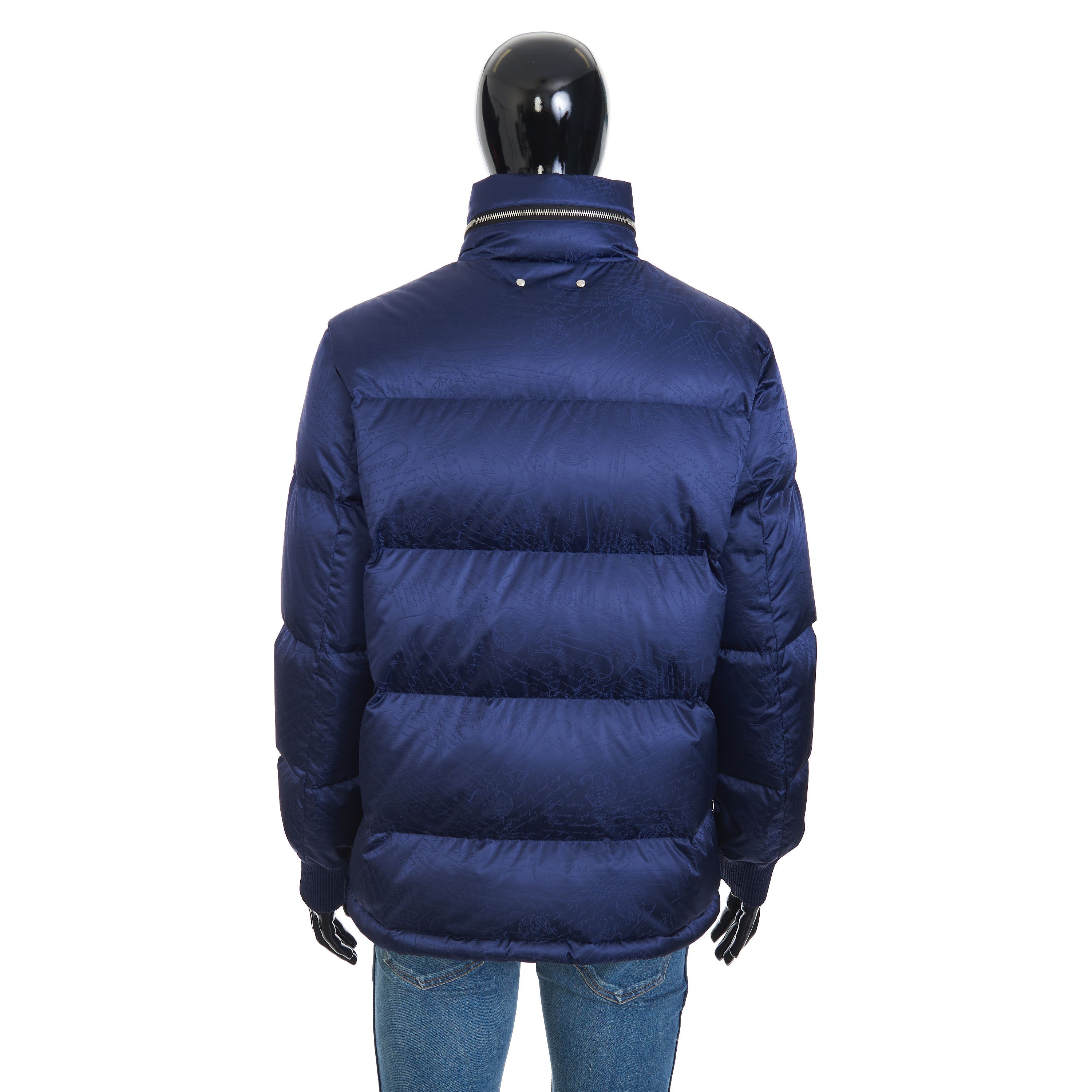 Berluti Scritto Down Jacket In Dark Indigo Blue Size US L / EU 52-54 / 3 - 5 Thumbnail