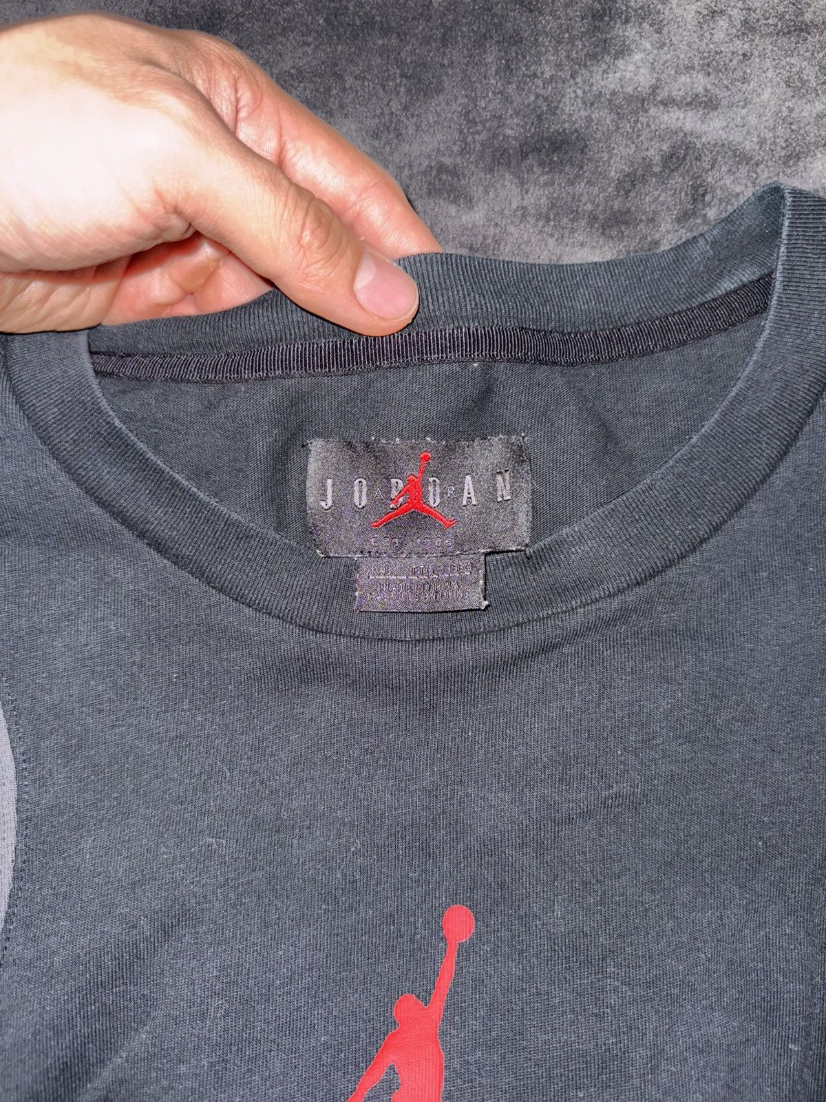 Jordan Brand × Off-White Off-White Jordan tee Black XXL Size US XXL / EU 58 / 5 - 2 Thumbnail