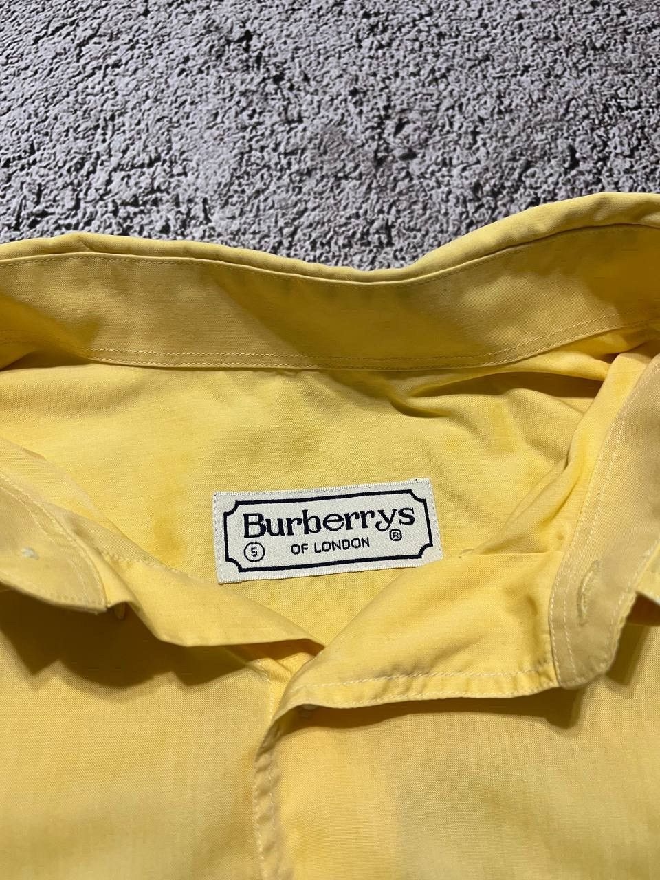 Burberry × Vintage Burberry Shirt for Men London Yellow Vintage Size S Size US M / EU 48-50 / 2 - 5 Thumbnail