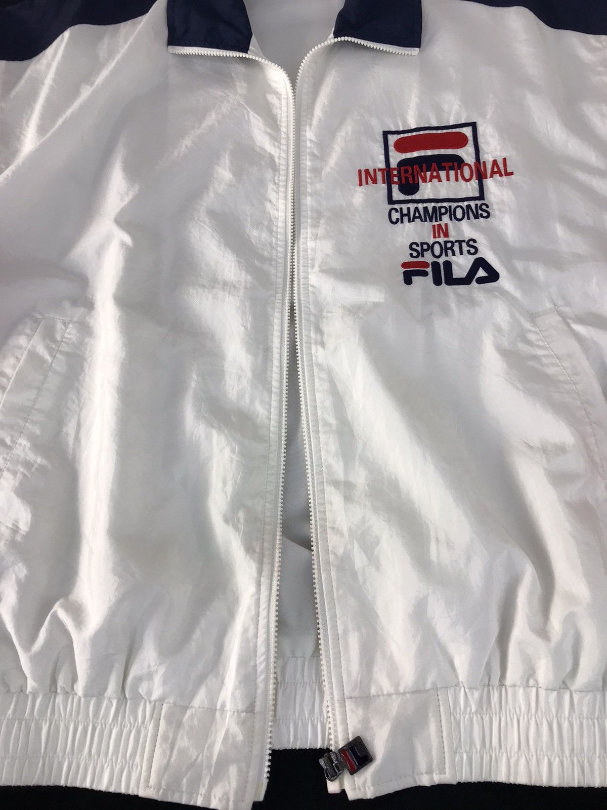 Fila × Vintage Vintage Windbreaker Fila Big Logo Multicolour Zipper Style Size US XL / EU 56 / 4 - 9 Thumbnail