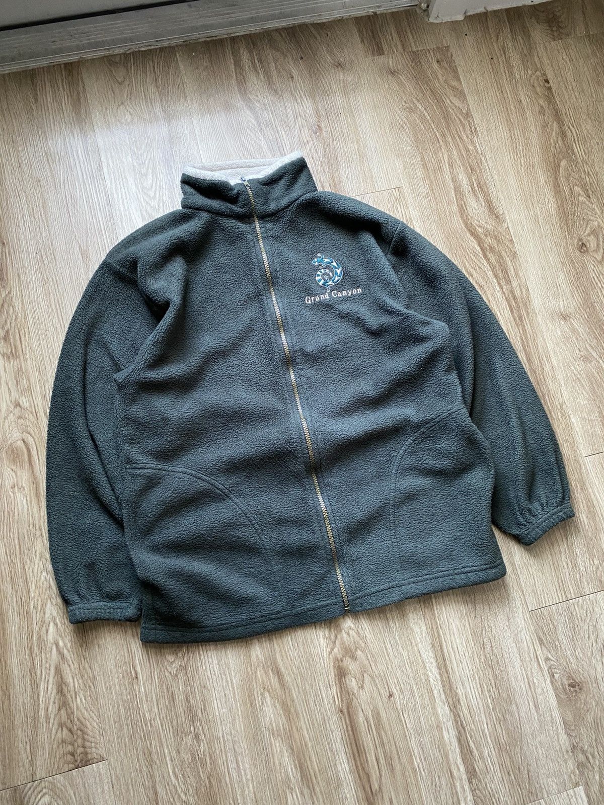 Vintage Y2K Grand Canyon Fleece Zip Up Jacket Size US M / EU 48-50 / 2 - 2 Thumbnail
