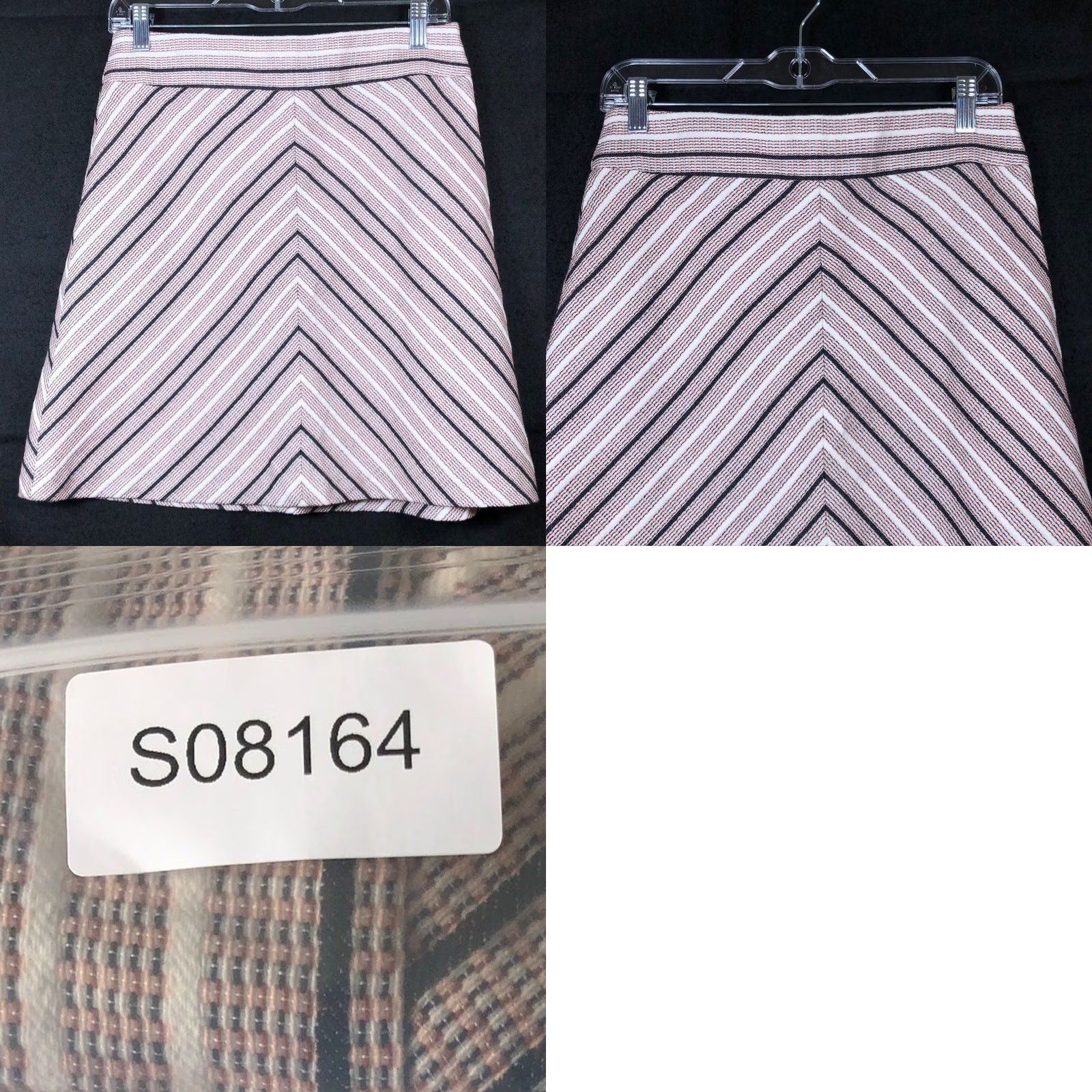 Ann Taylor Ann Taylor LOFT Womens Skirt Pink Black Tweed Side Zip 6 Short casual workwear Skirt Womens Size 28" / US 6 / IT 42 - 8 Thumbnail