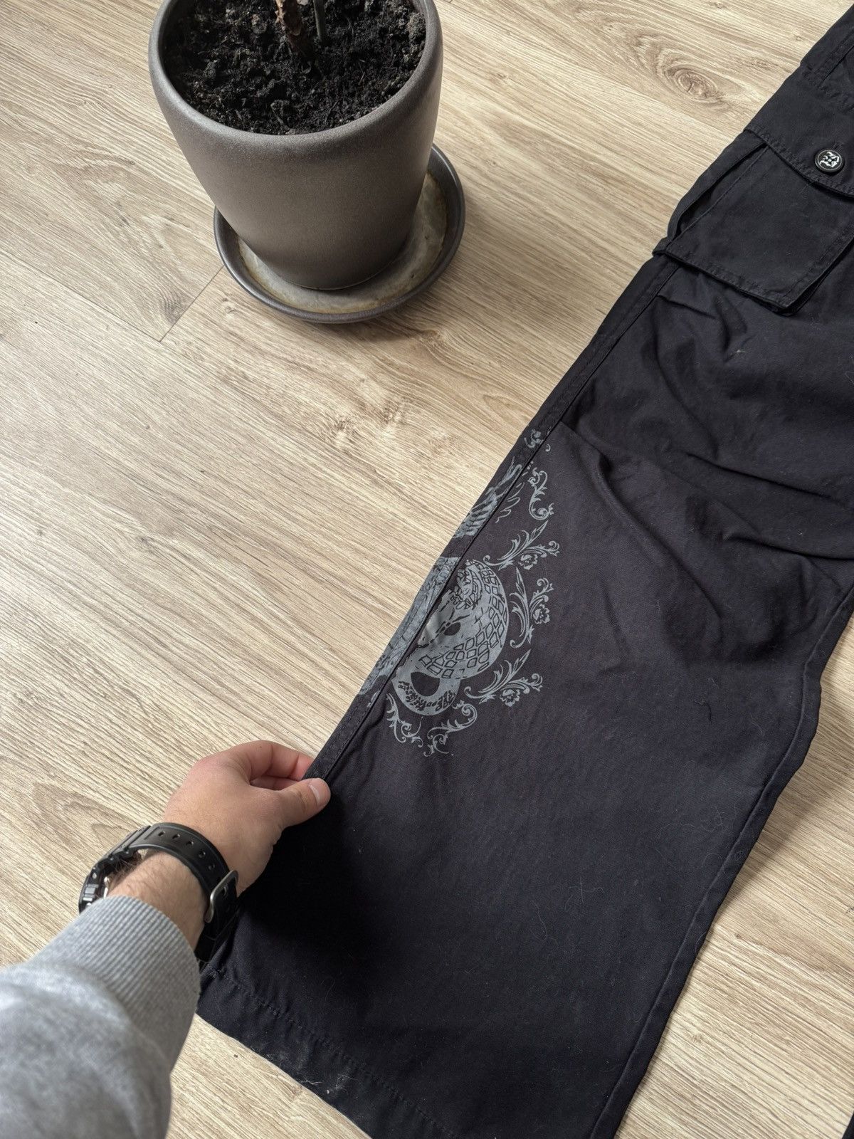 Other Vintage Y2K Fishbone Japanese Cargo Pants Size US 32 / EU 48 - 3 Thumbnail