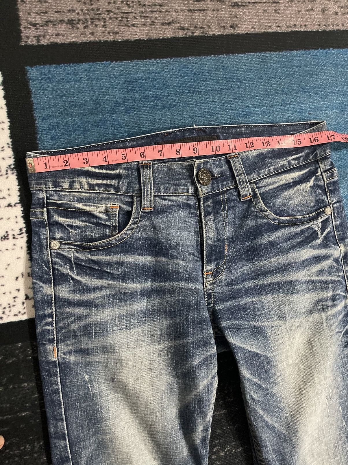Japanese Brand VINTAGE RED PEPPER JAPAN&CO EMBROIDERY LOGO DENIM JEANS Size US 34 / EU 50 - 19 Thumbnail