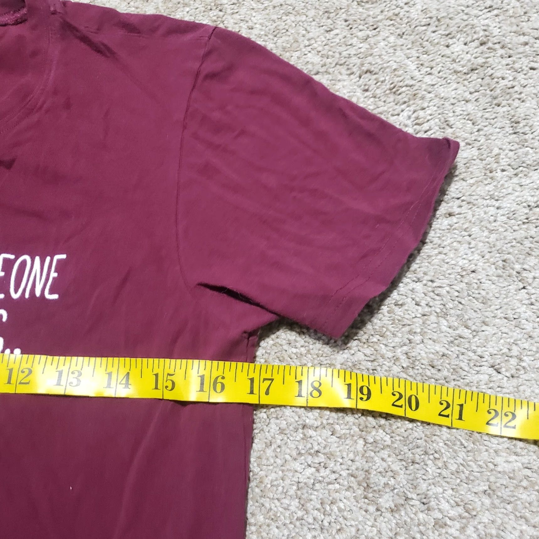 Vintage Once In A While Someone Amazing Comes Along T-Shirt Maroon M Medium Womens Shirt Size M / US 6-8 / IT 42-44 - 5 Thumbnail