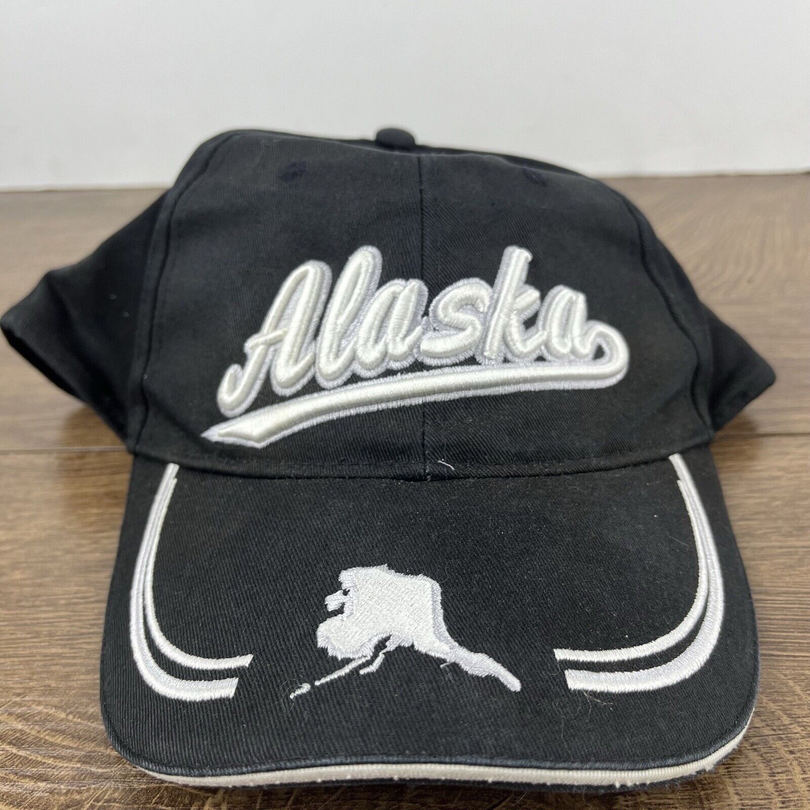 Other Alaska Hat Alaska State Black Hat Adjustable Adult Fit Hat B Size ONE SIZE - 4 Thumbnail