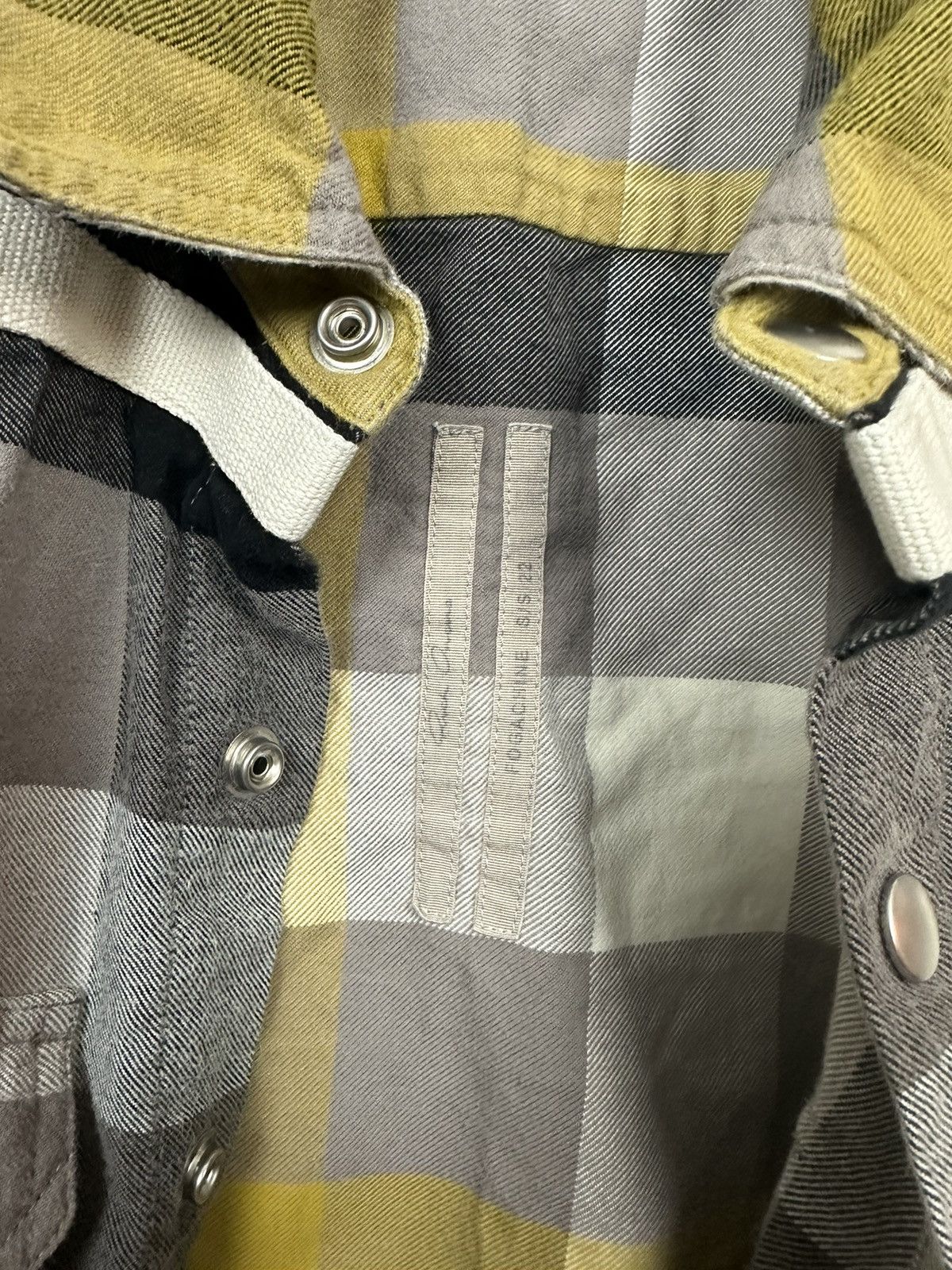 Rick Owens SS22 ‘FOGACHINE’ Dust Plaid Cropped Overshirt Size US XS / EU 42 / 0 - 9 Thumbnail