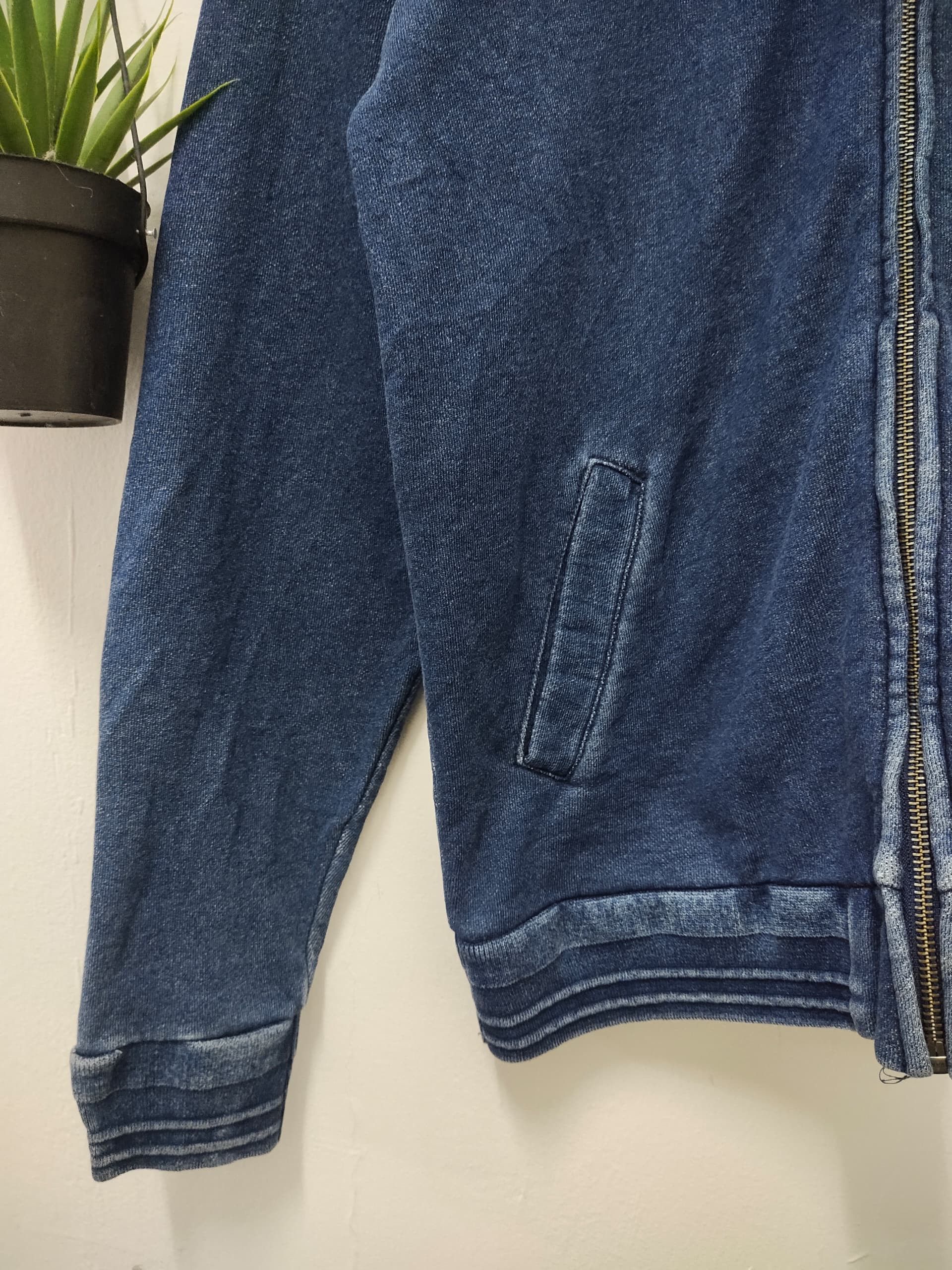 Japanese Brand Nano Universe Denim bomber jacket streetwear carhartt Size US M / EU 48-50 / 2 - 3 Thumbnail