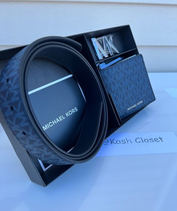 Michael Kors Michael Kors Mens Belt & Bifold Wallet Gift Set MK