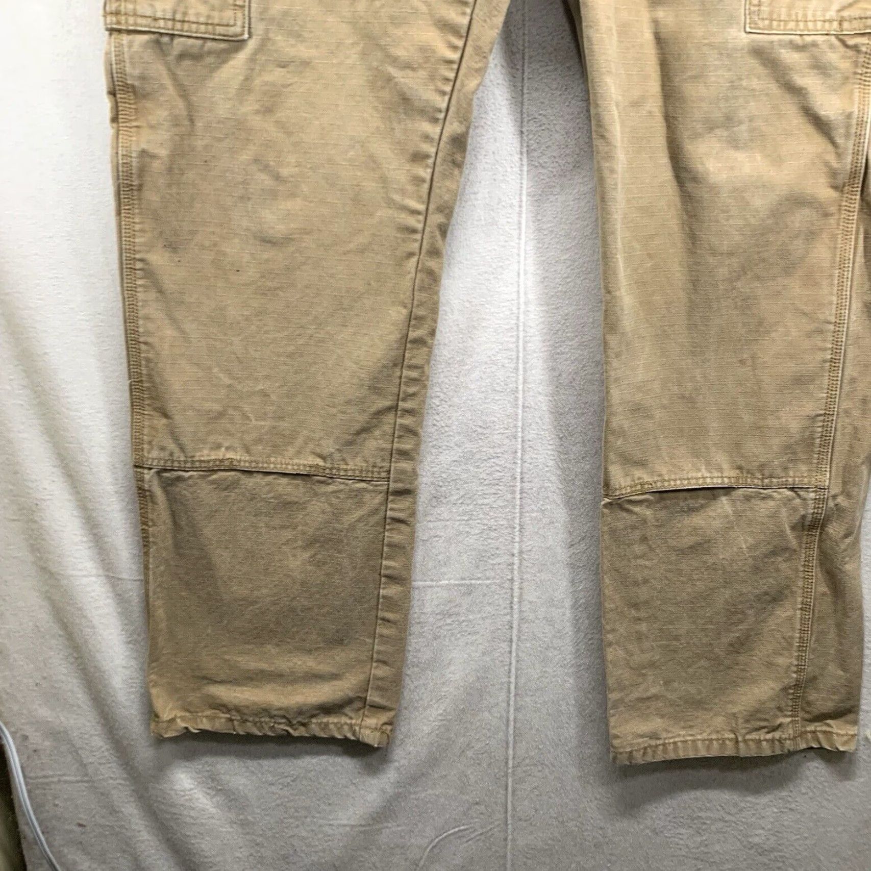 Wrangler Vintage Wrangler Riggs Cargo Pants Men 38x34 Workwear Brown Canvas Ripstop Comfortable Size US 38 / EU 54 - 5 Thumbnail