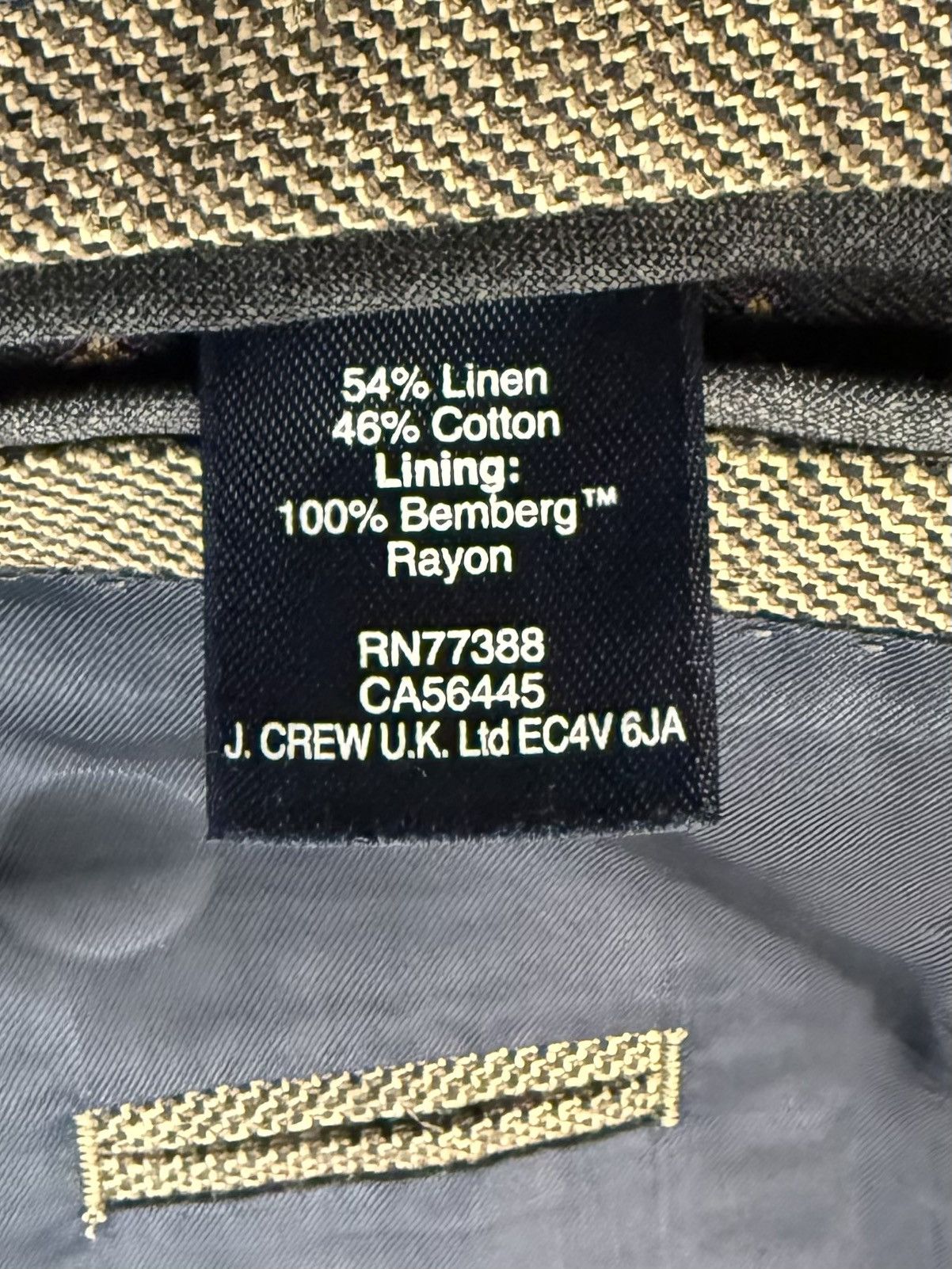 J.Crew J. Crew Ludlow Cotton/Linen Suit, 38R Size 38R - 8 Thumbnail