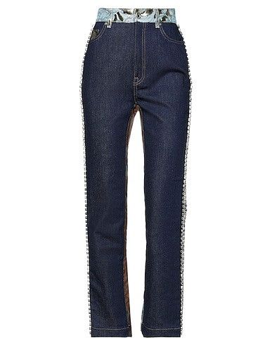 Dolce & Gabbana Dolce & Gabbana denim trousers with crystals high waisted Size 26" / US 2 / IT 38 - 1 Thumbnail