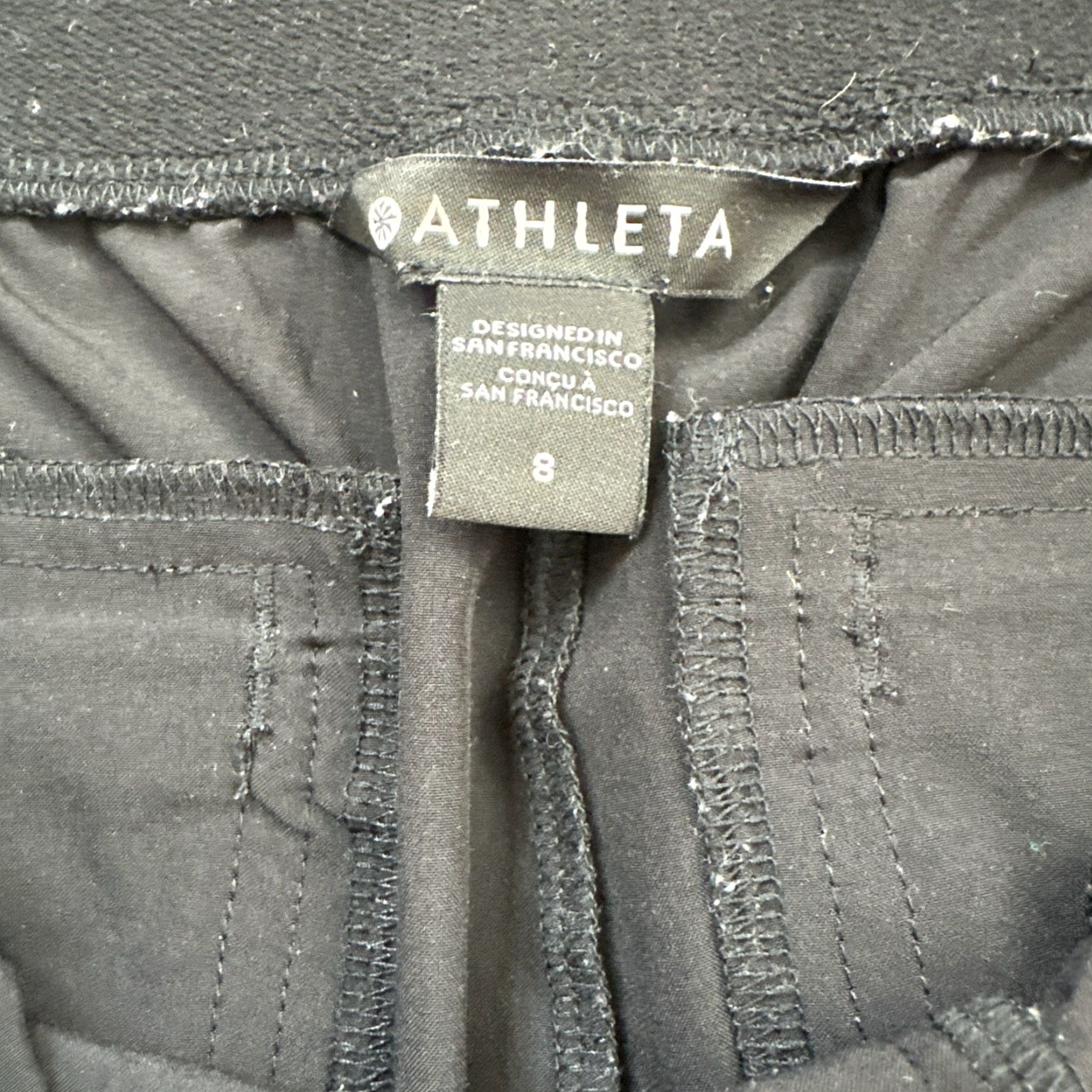 Athleta Athleta Brooklyn Heights Pant Black 8 Women Pants Tapered Slim Activewear City 90s? Size 30" / US 8 / IT 44 - 3 Thumbnail