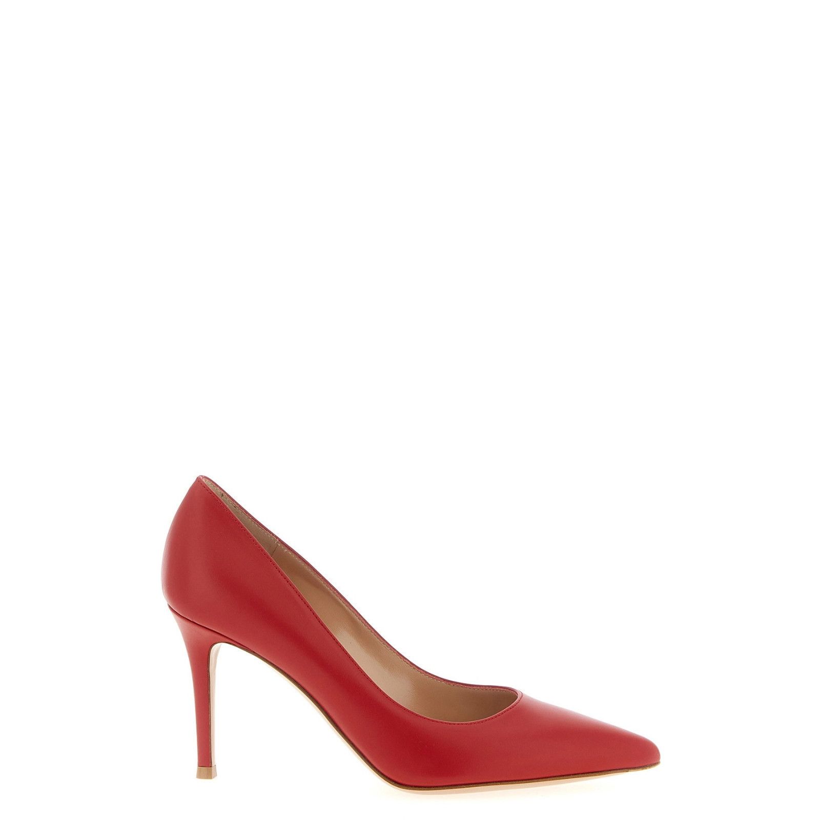 GIANVITO ROSSI Gianvito Red Leather 85mm Heel Slingback Pump